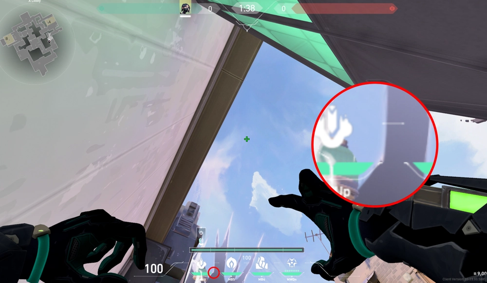 Viper Snake Bite on Ascent Attack Site A — step 2 of 3: Aim — line up the shot