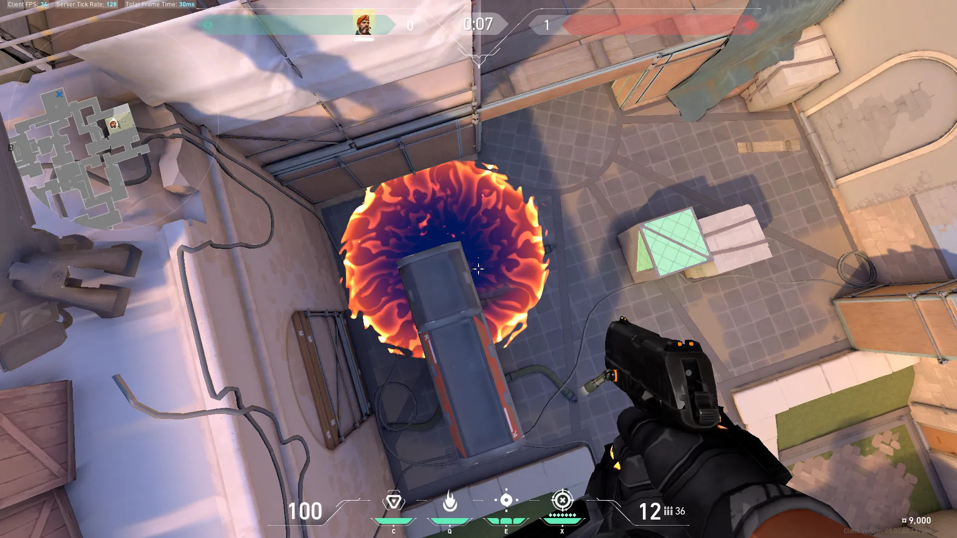 Brimstone Incendiary on Ascent Attack Site A — step 3 of 3: Result