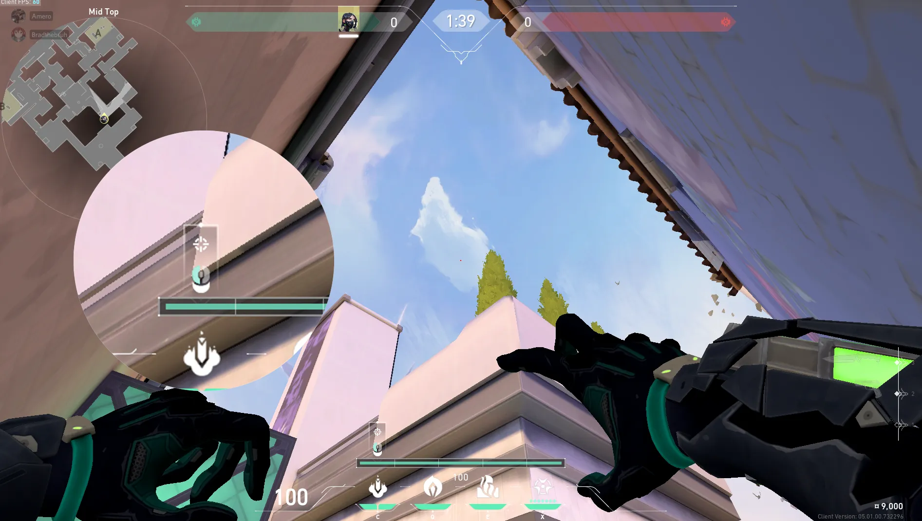 Viper Snake Bite on Ascent Attack Site A — step 2 of 3: Aim — line up the shot