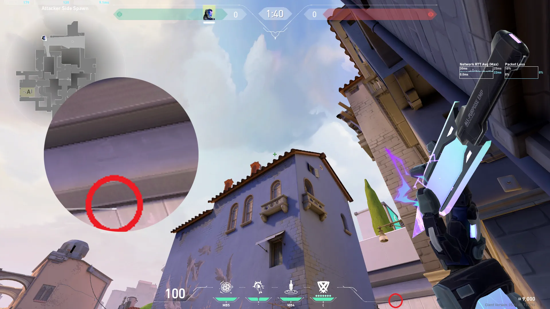 KAY/O Zero_Point on Ascent Attack Site B — step 2 of 4: Aim — line up the shot