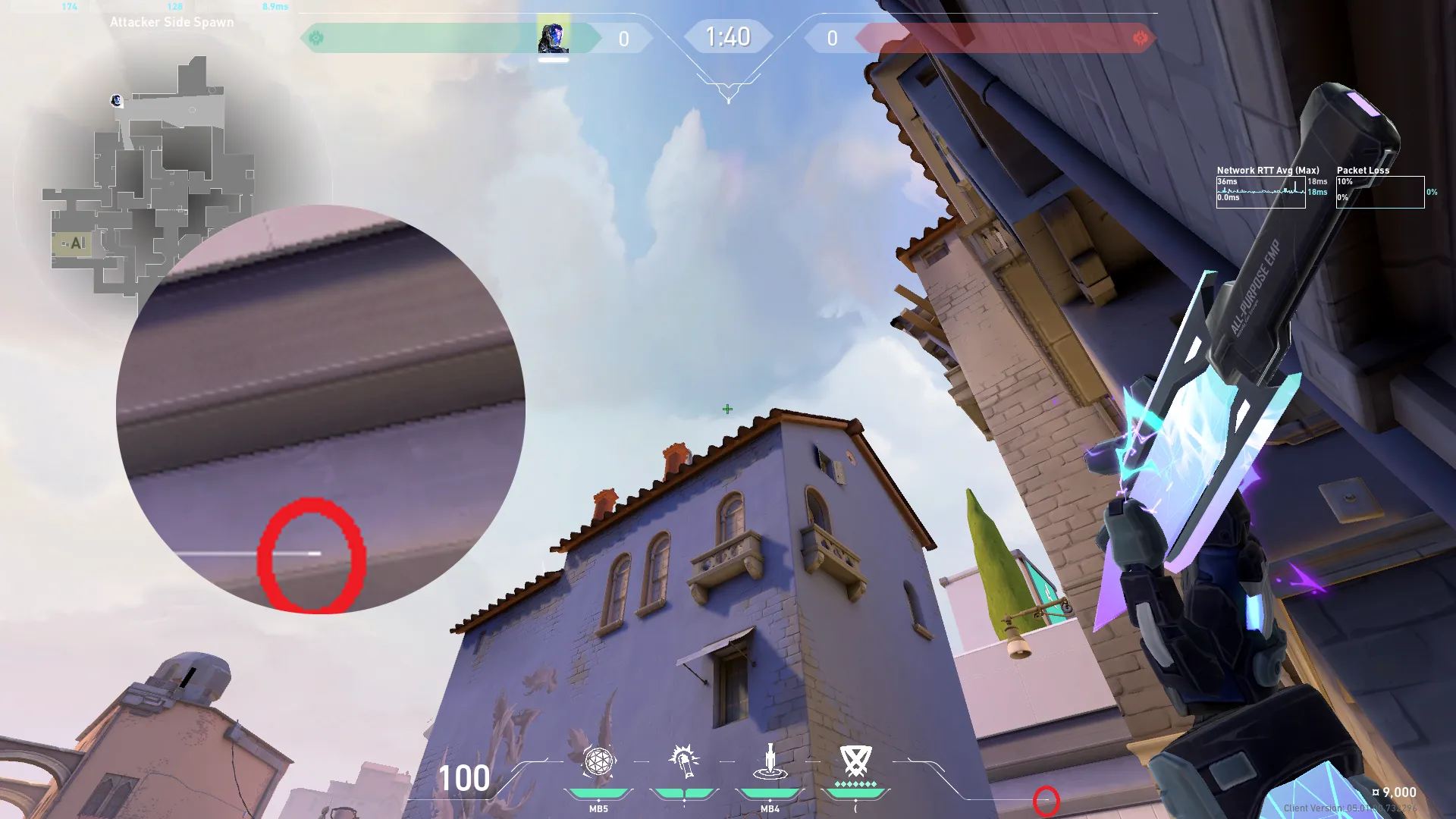 KAY/O Zero_Point on Ascent Attack Site B — step 3 of 4: Aim — line up the shot