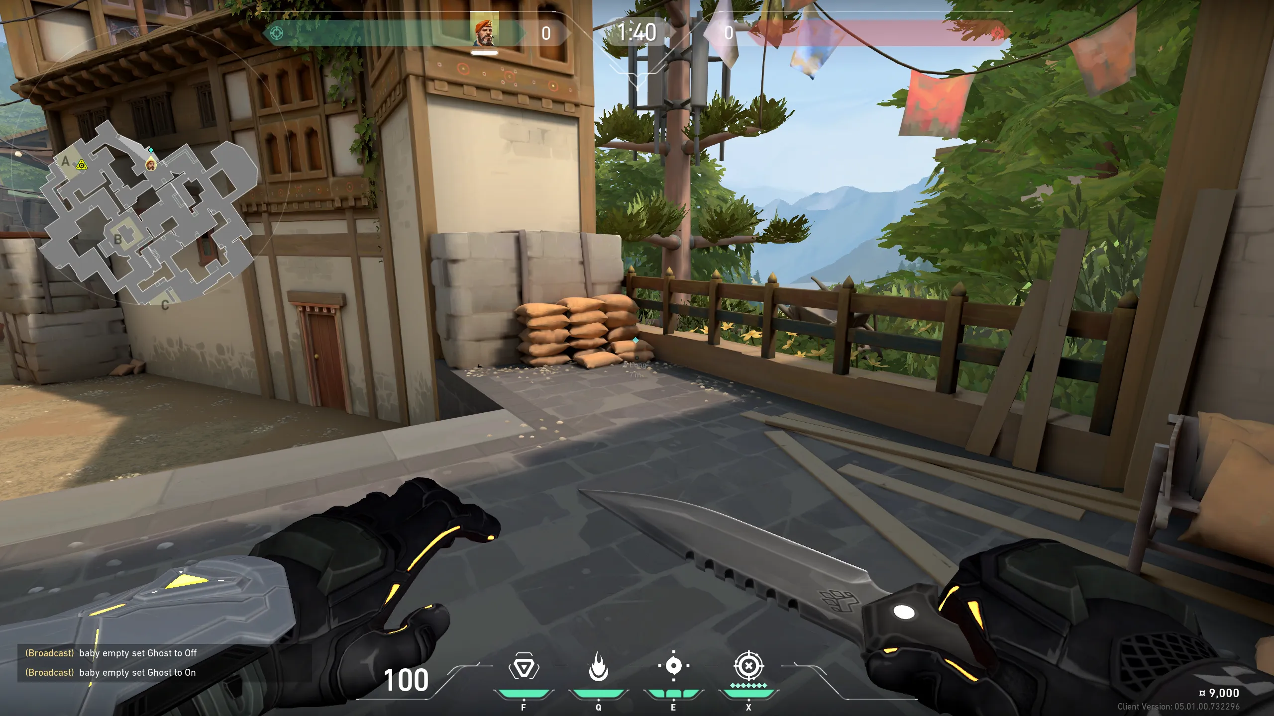 Brimstone Incendiary on Haven Attack Site A — step 1 of 3: Position — where to stand