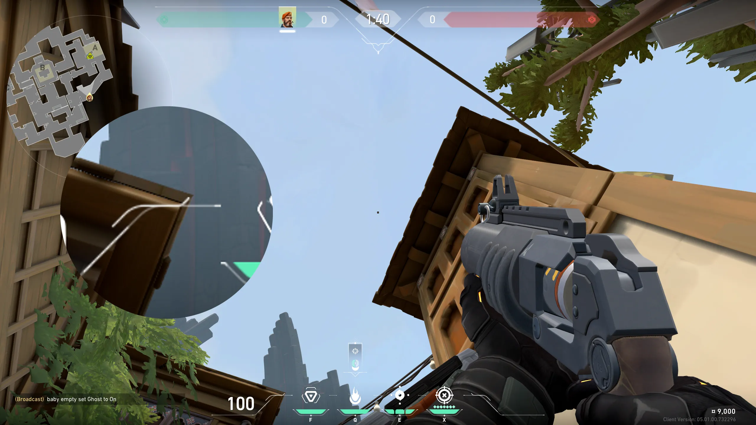 Brimstone Incendiary on Haven Attack Site A — step 2 of 3: Aim — line up the shot