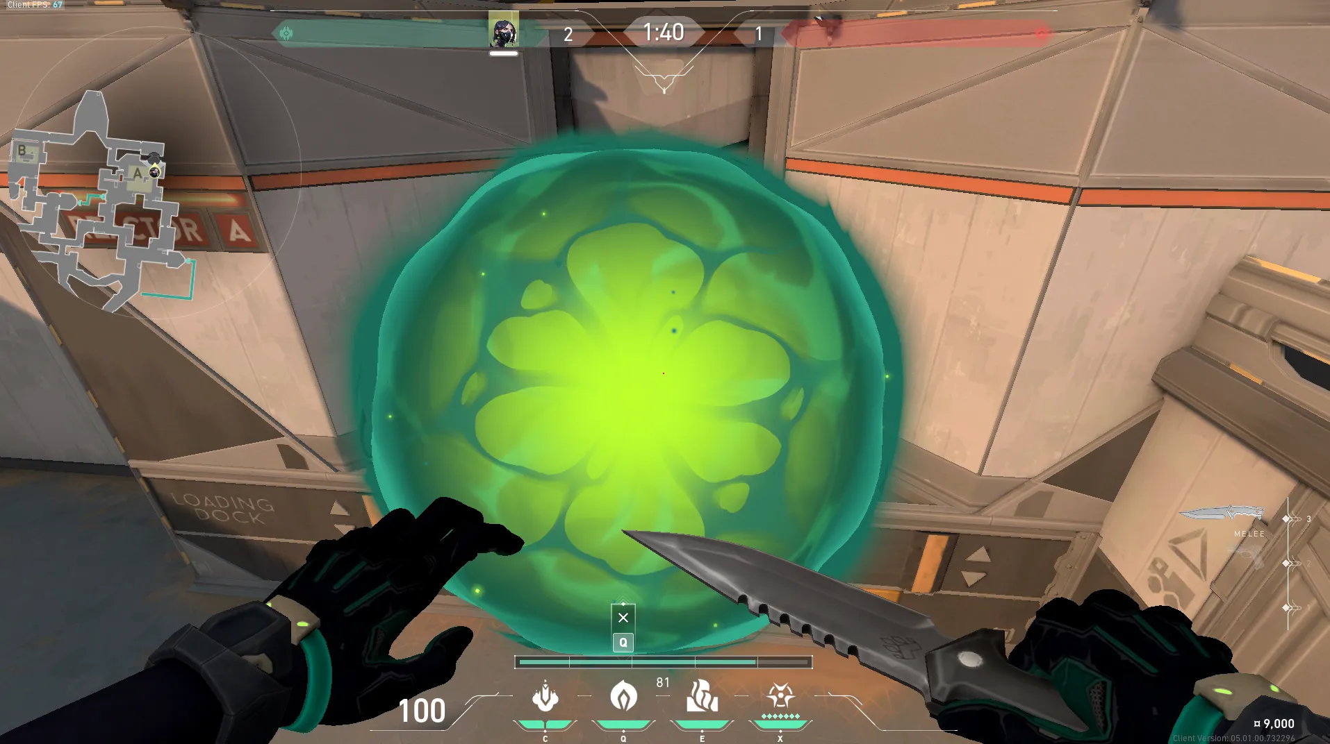 Viper Poison Cloud on Bind Attack Site A — step 3 of 3: Result