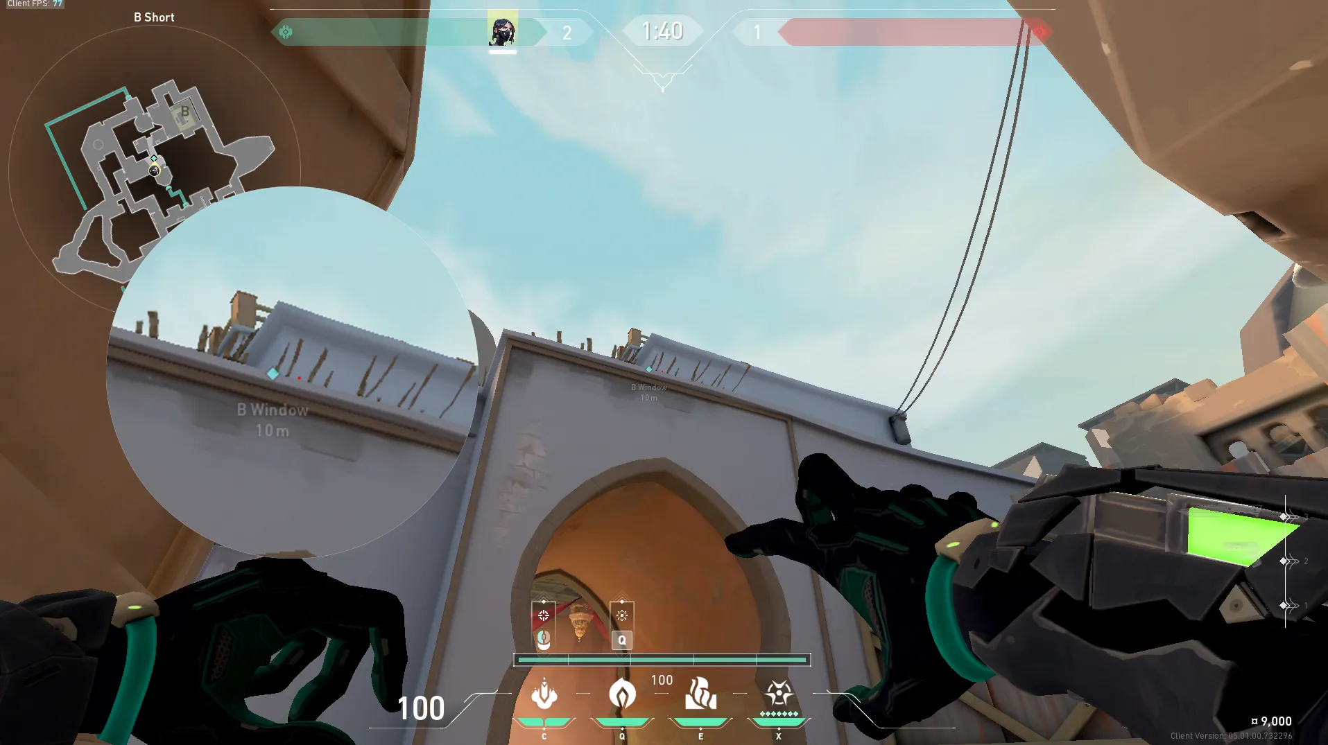Viper Snake Bite on Bind Attack Site B — step 2 of 4: Aim — line up the shot