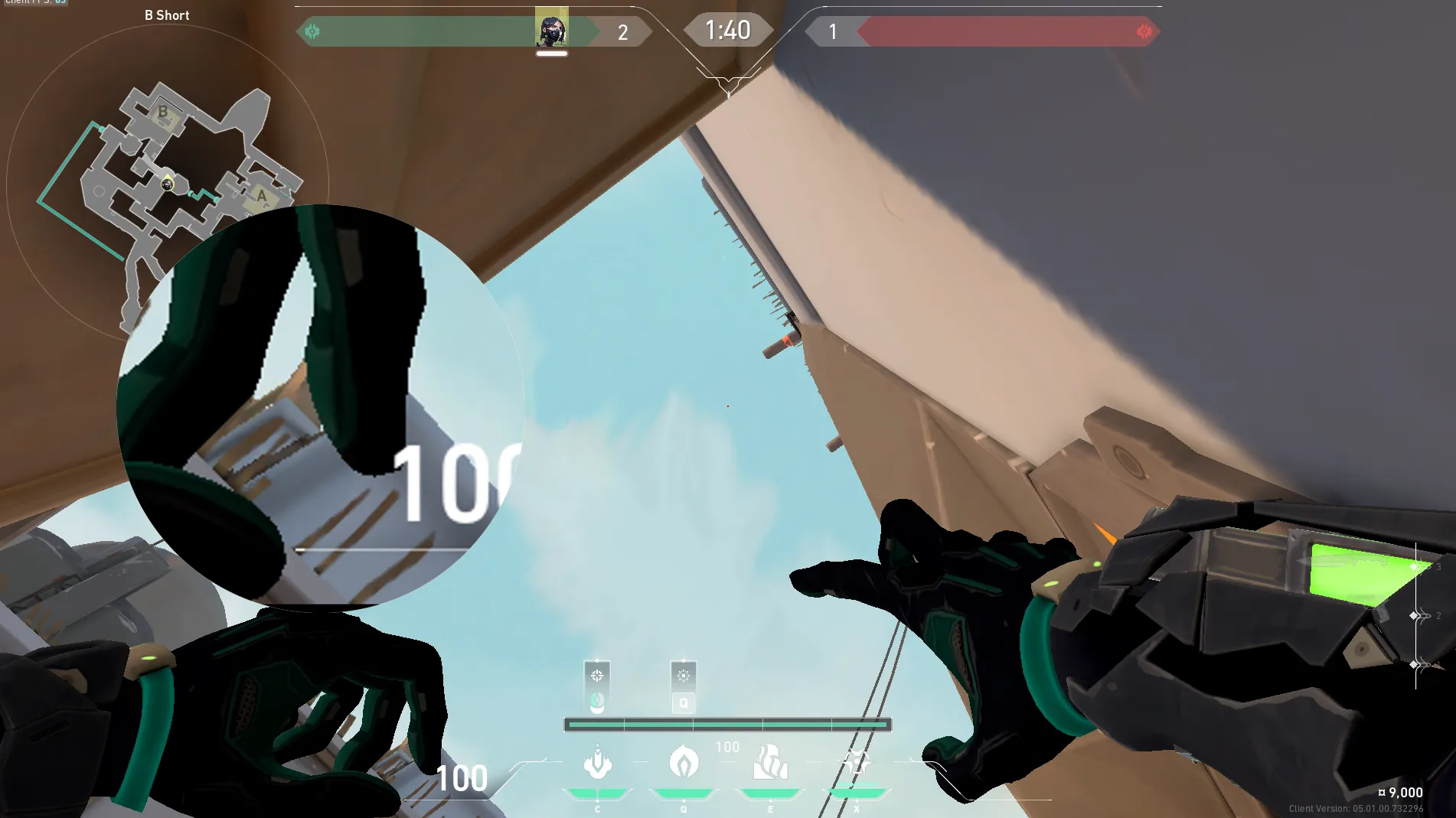 Viper Snake Bite on Bind Attack Site B — step 3 of 4: Aim — line up the shot