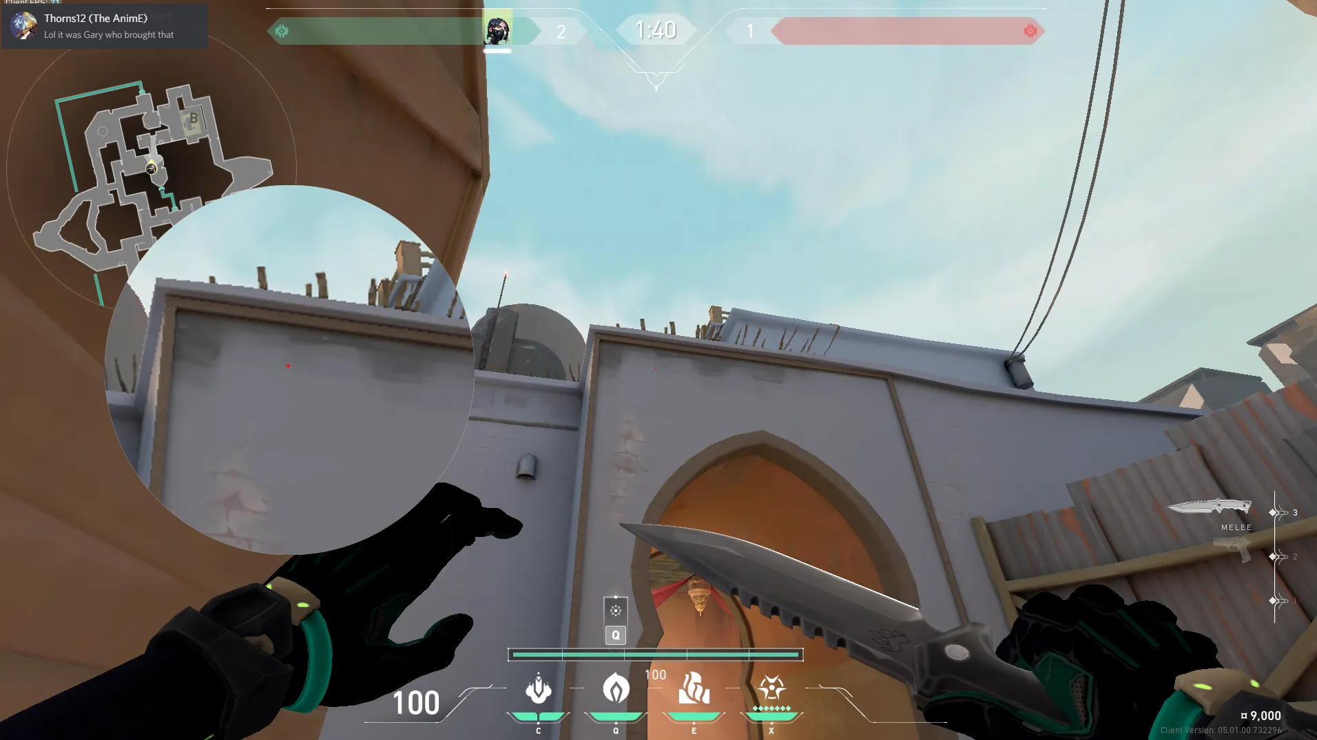 Viper Snake Bite on Bind Attack Site B — step 3 of 5: Aim — line up the shot