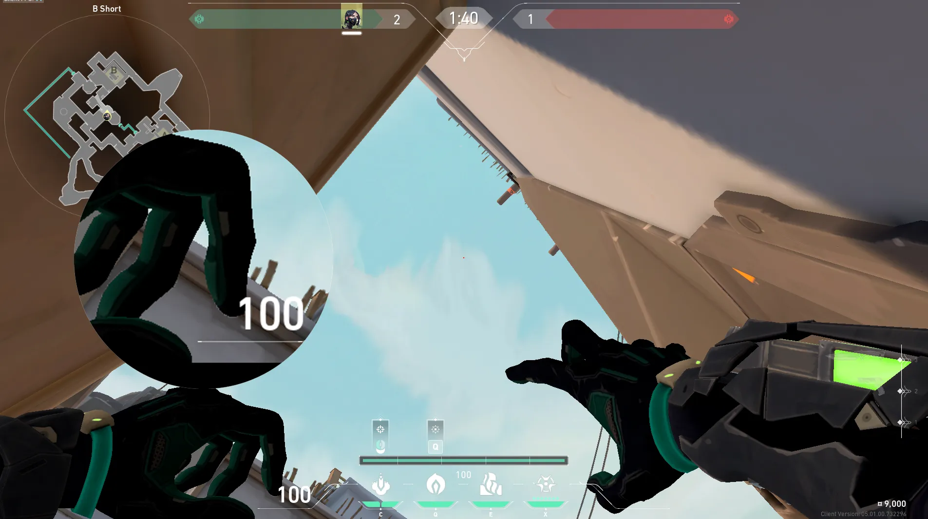 Viper Snake Bite on Bind Attack Site B — step 4 of 5: Aim — line up the shot