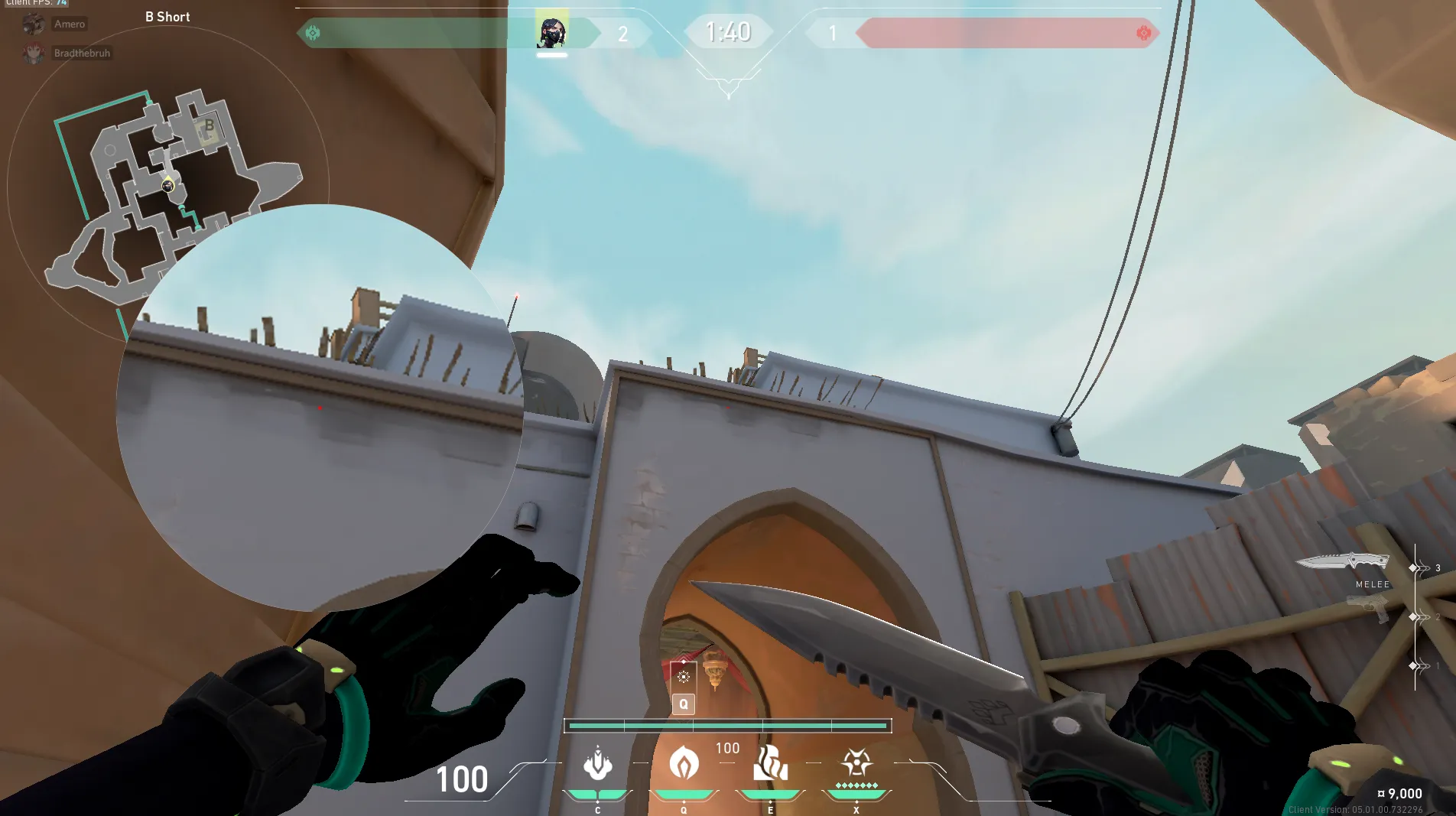 Viper Snake Bite on Bind Attack Site B — step 3 of 5: Aim — line up the shot