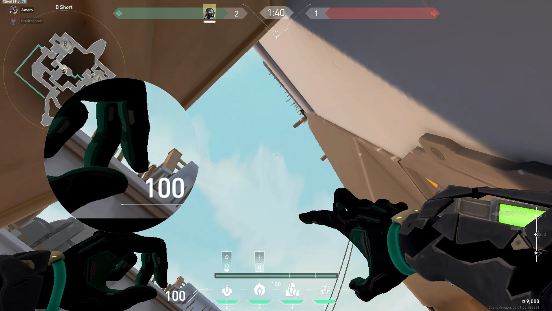 Viper Snake Bite on Bind Attack Site B — step 4 of 5: Aim — line up the shot