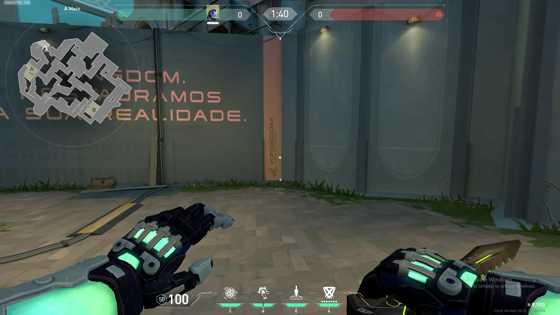 KAY/O Frag_Ment on Pearl Attack Site A — step 1 of 3: Position — where to stand