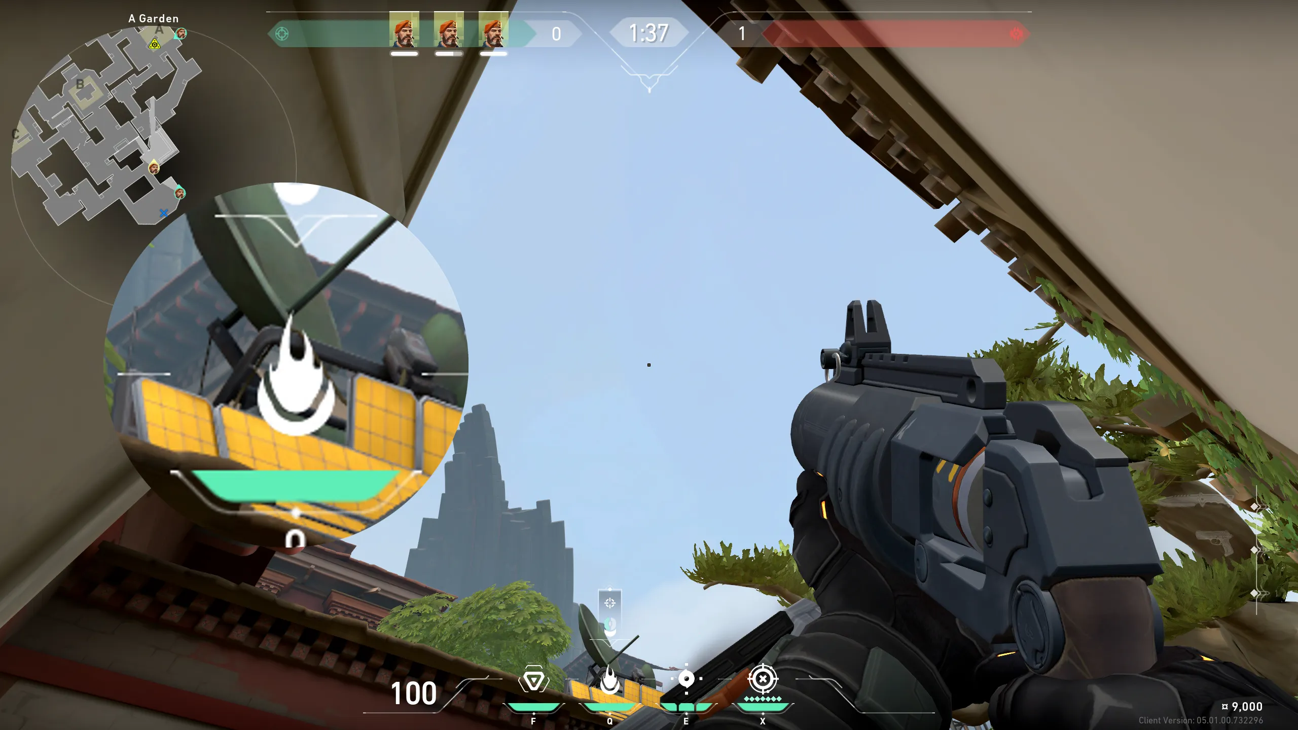 Brimstone Incendiary on Haven Attack Site A — step 2 of 3: Aim — line up the shot
