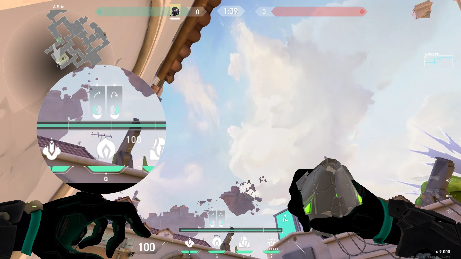 Viper Poison Cloud on Ascent Defense Site A — step 2 of 3: Aim — line up the shot