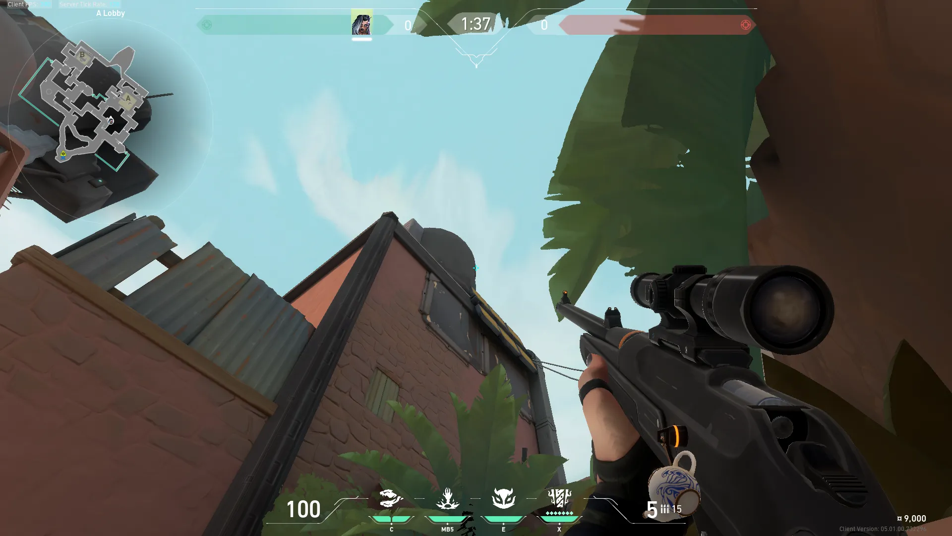 Fade Haunt on Bind Attack Site A — step 2 of 4: Aim — line up the shot