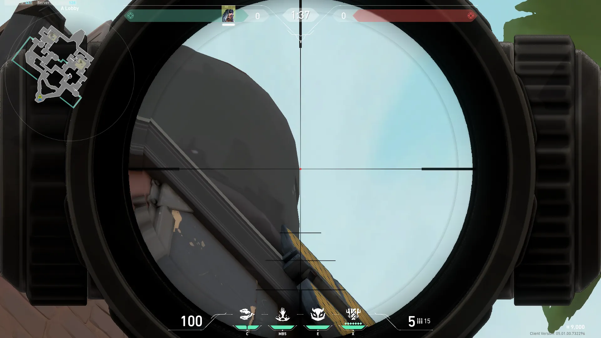 Fade Haunt on Bind Attack Site A — step 3 of 4: Aim — line up the shot