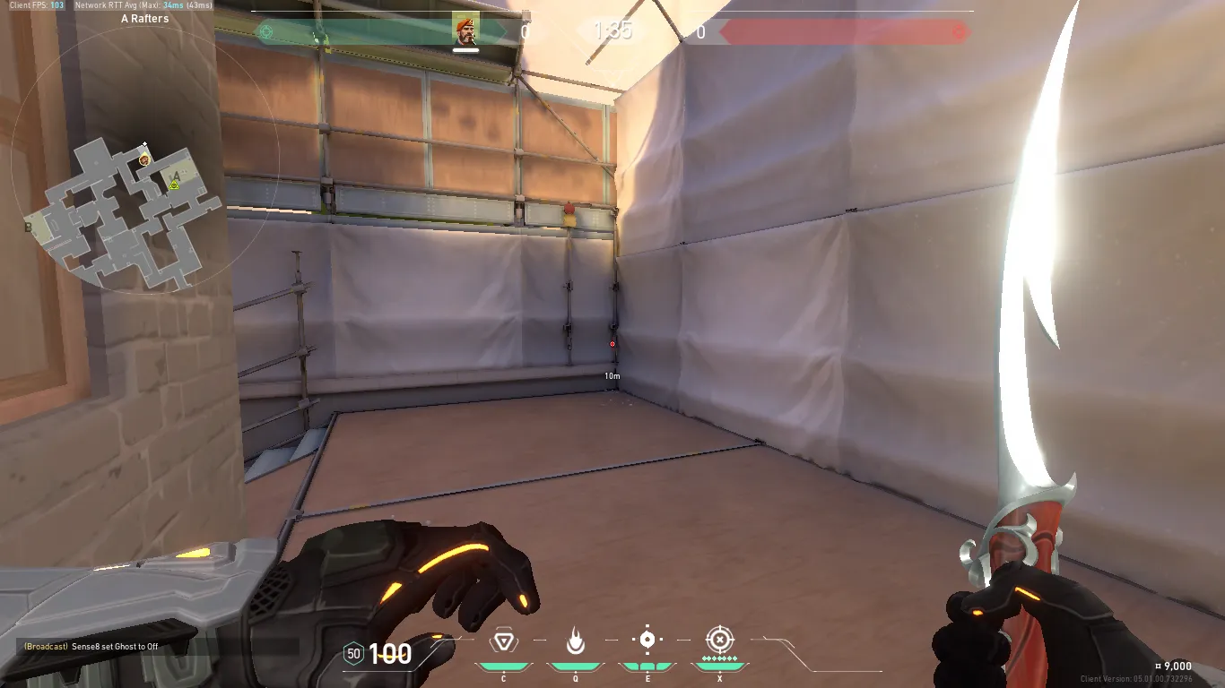 Brimstone Incendiary on Ascent Defense Site A — step 2 of 4: Aim — line up the shot