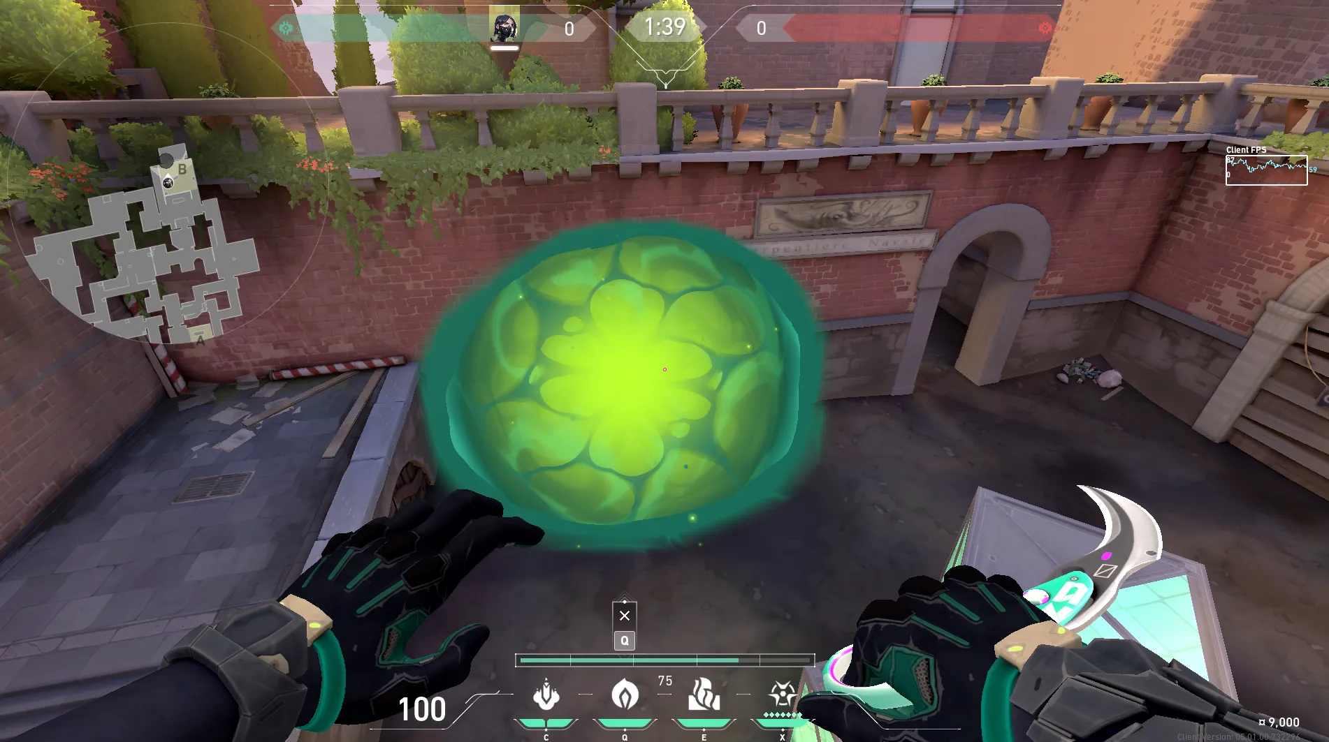 Viper Poison Cloud on Ascent Defense Site B — step 3 of 5: Aim — line up the shot