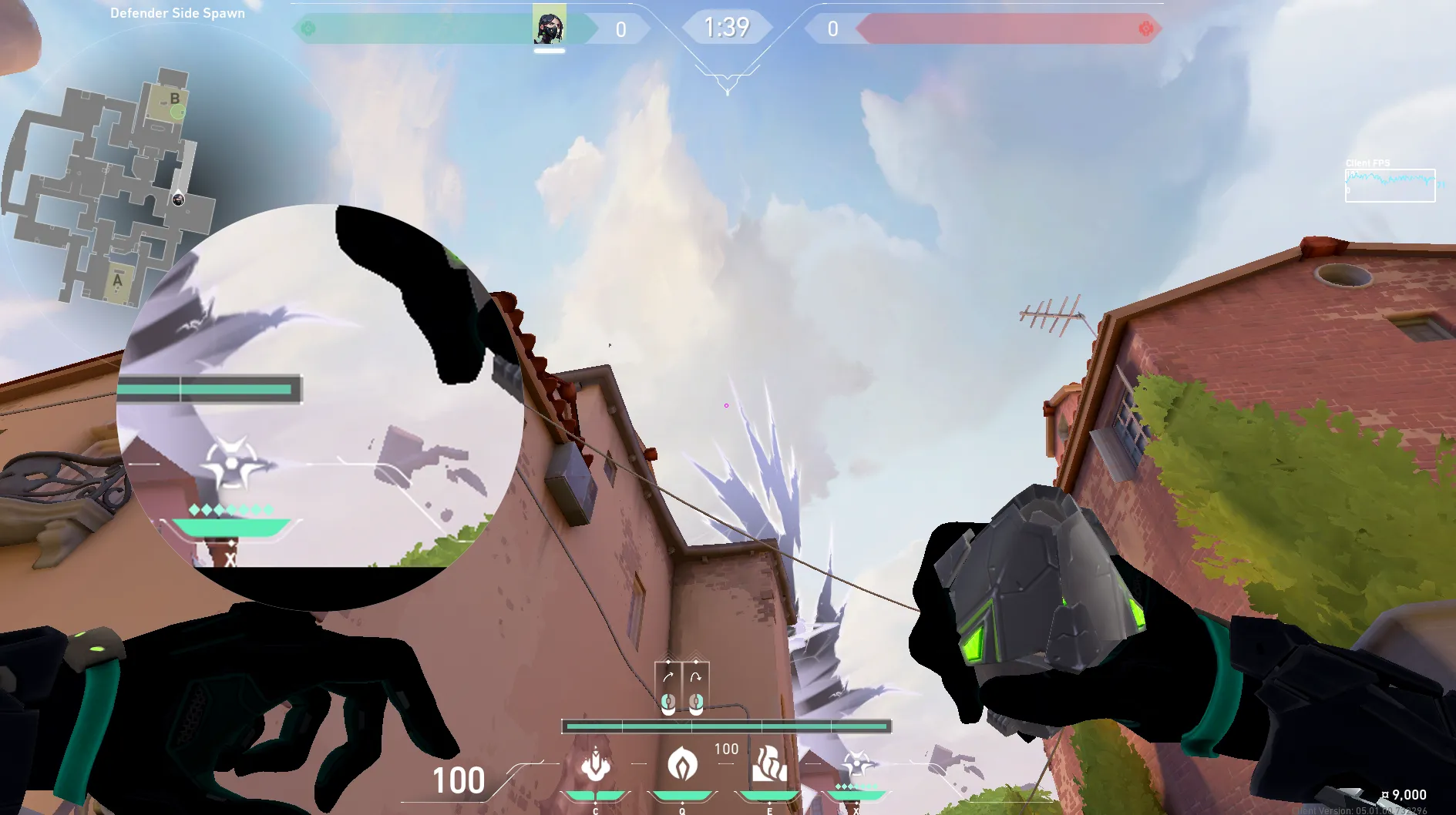 Viper Poison Cloud on Ascent Defense Site B — step 4 of 5: Aim — line up the shot