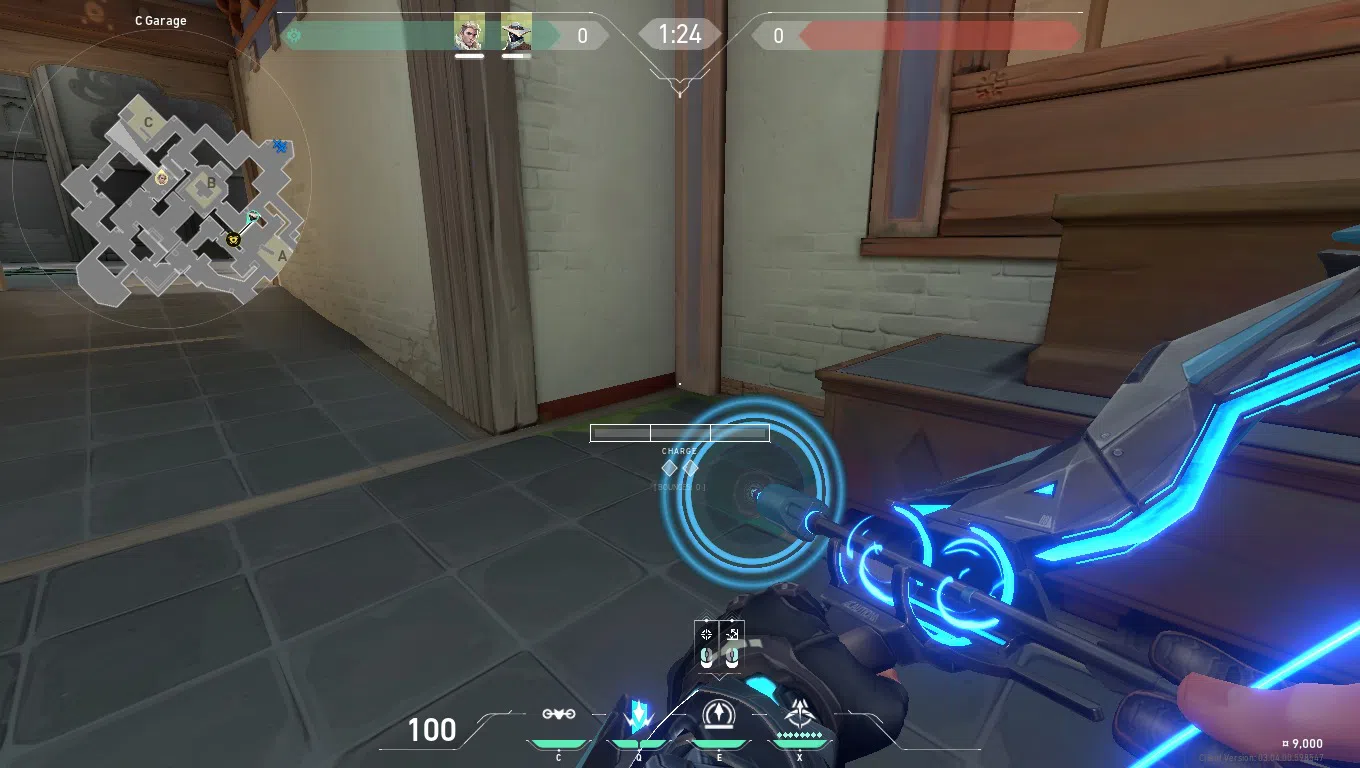 Sova Recon Bolt on Haven Defense Site C — step 1 of 3: Position — where to stand