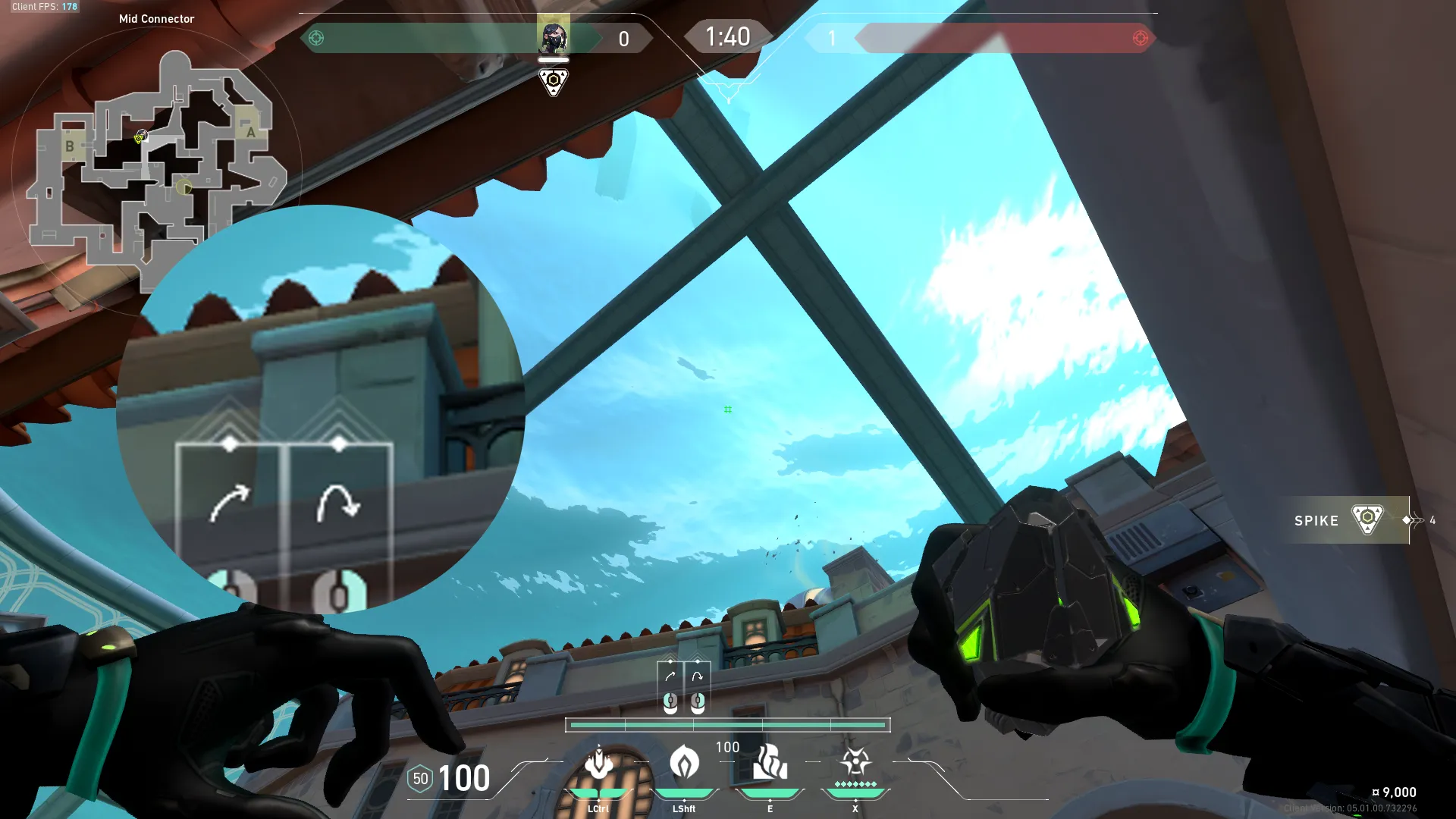 Viper Poison Cloud on Pearl Defense Mid — step 2 of 3: Aim — line up the shot
