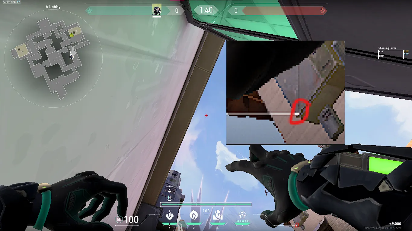 Viper Snake Bite on Ascent Attack Site A — step 2 of 3: Aim — line up the shot