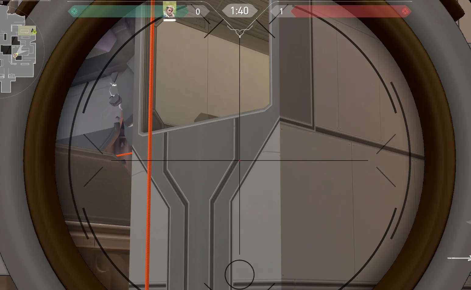 Sova Recon Bolt on Icebox Attack Site A — step 2 of 4: Aim — line up the shot