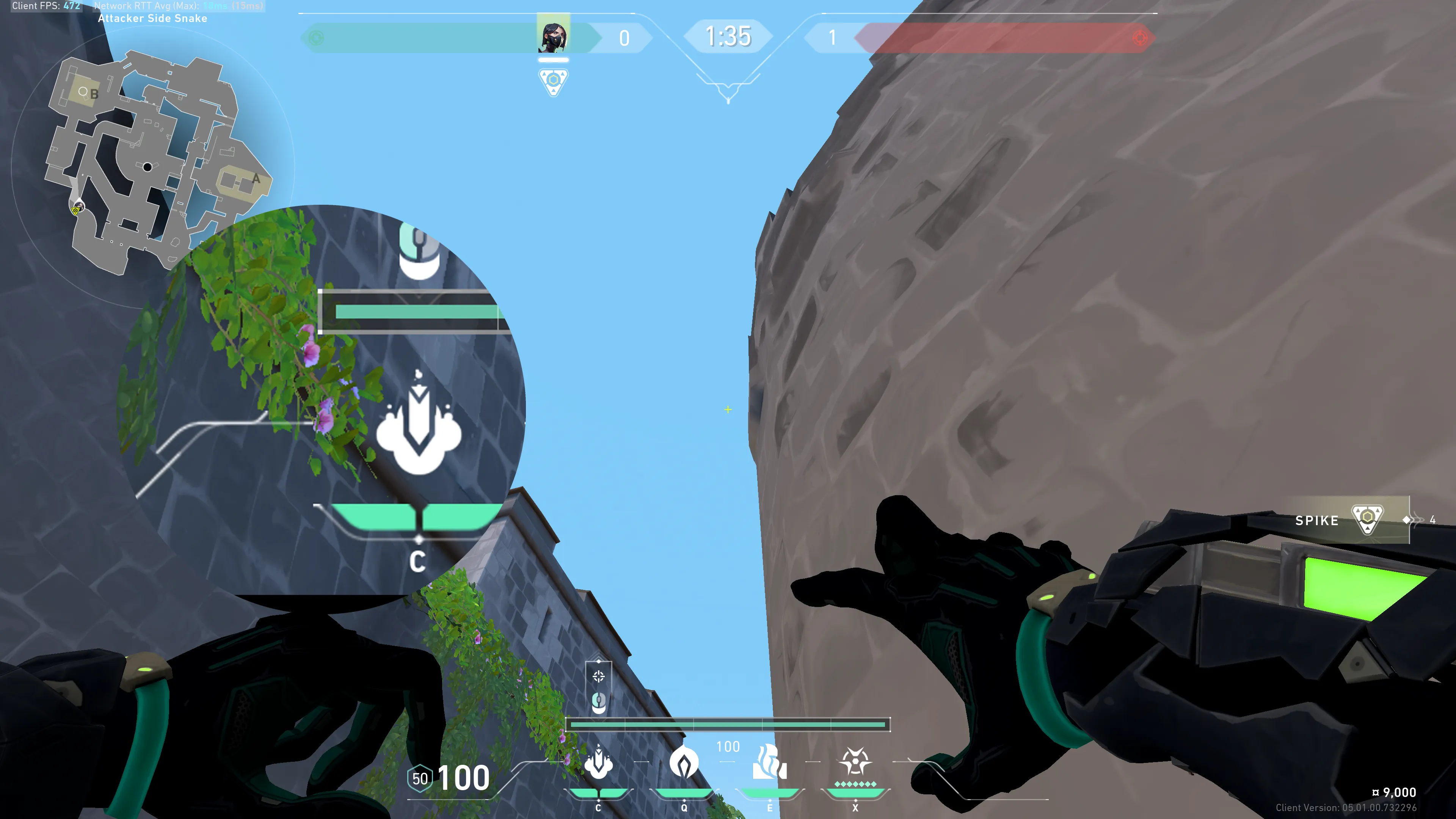 Viper Snake Bite on Breeze Attack Site B — step 2 of 3: Aim — line up the shot