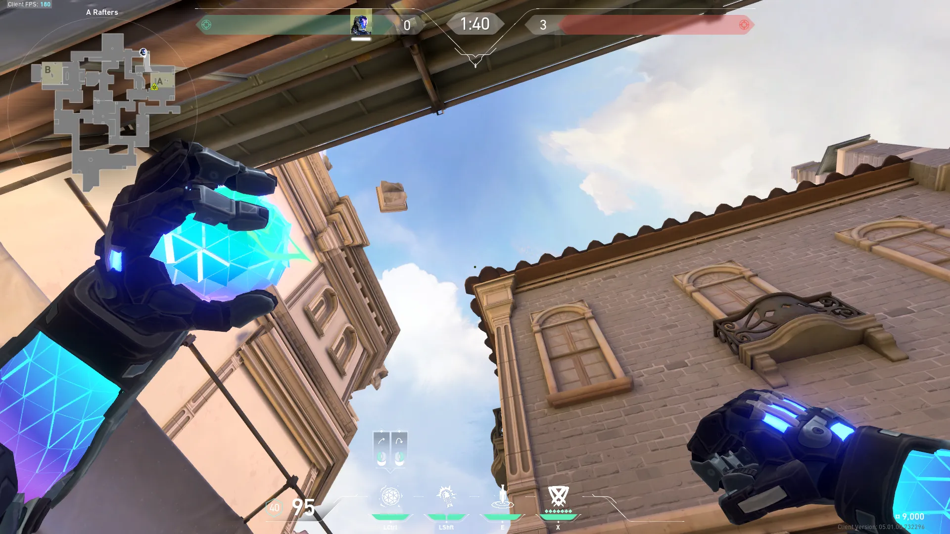 KAY/O Frag_Ment on Ascent Defense Site A — step 2 of 3: Aim — line up the shot