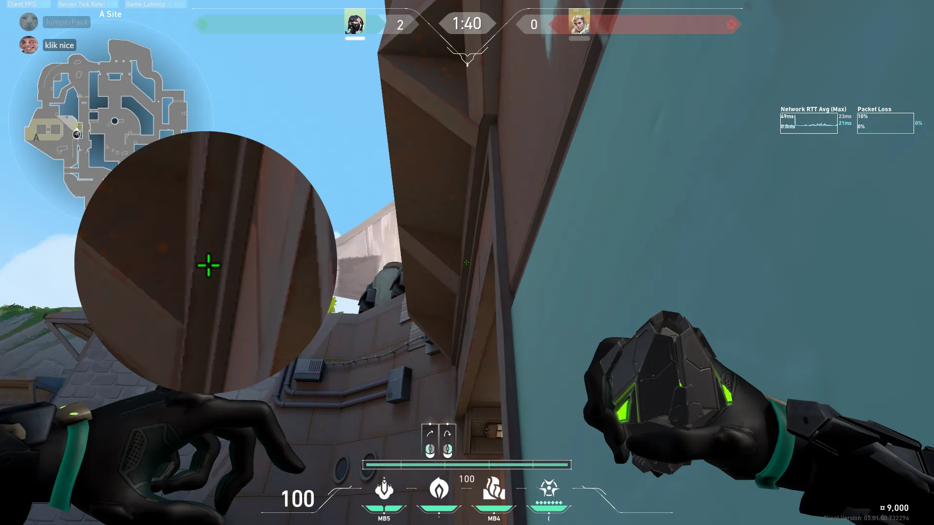 Viper Poison Cloud on Breeze Defense Mid — step 2 of 3: Aim — line up the shot