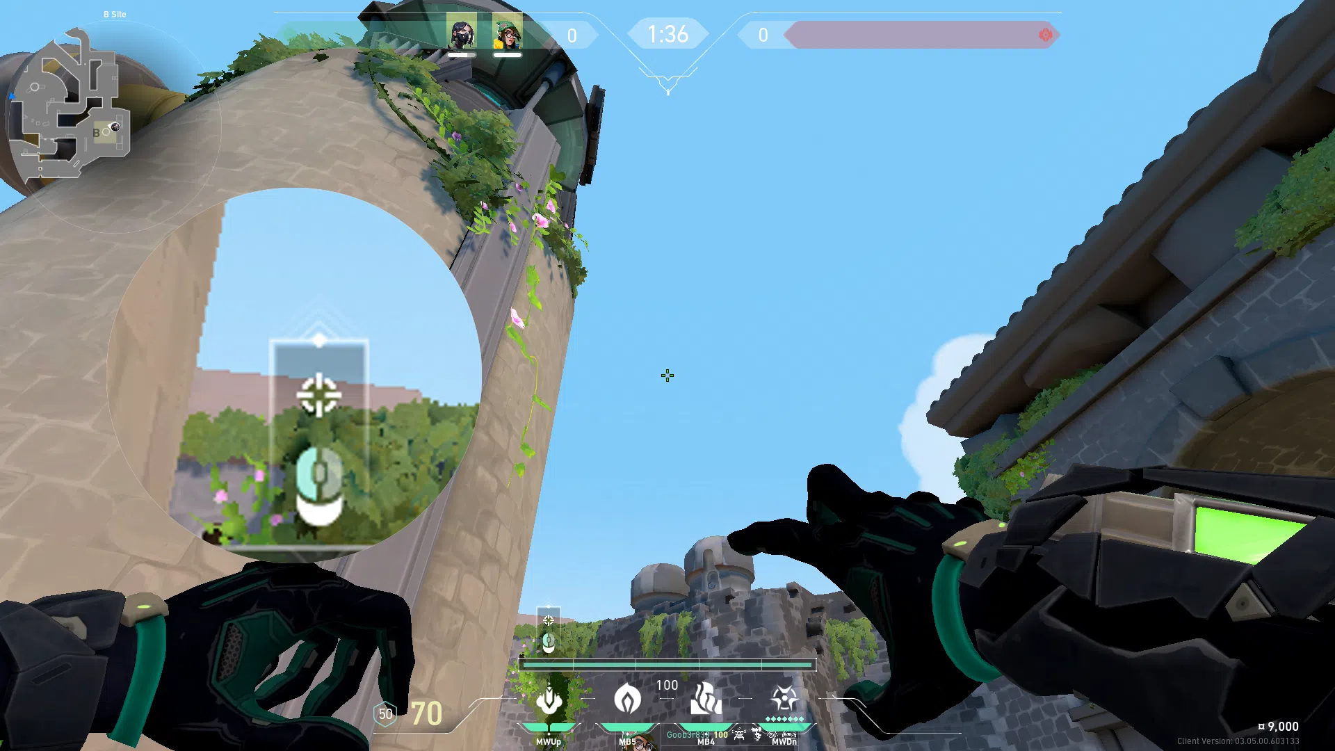 Viper Snake Bite on Breeze Defense Site A — step 2 of 3: Aim — line up the shot