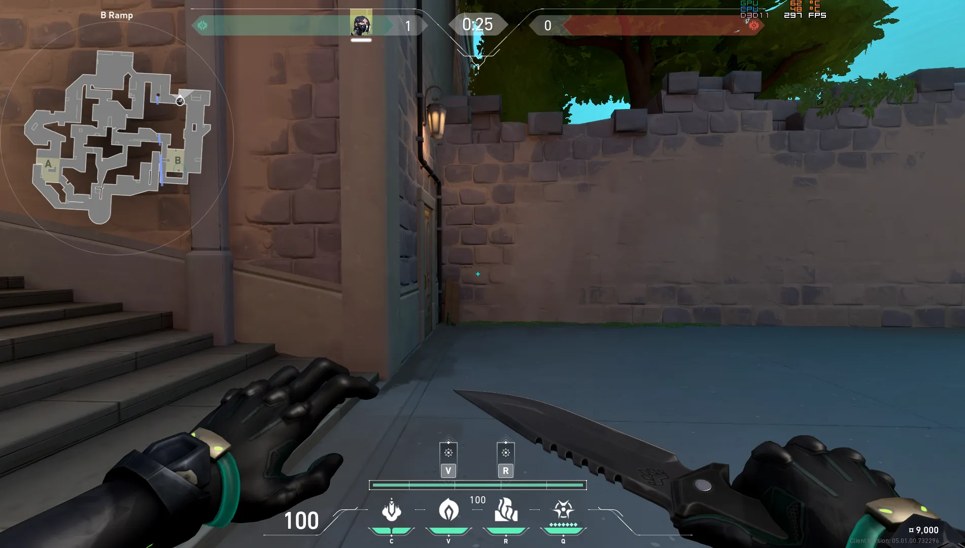 Viper Poison Cloud on Pearl Attack Site B — step 1 of 3: Position — where to stand