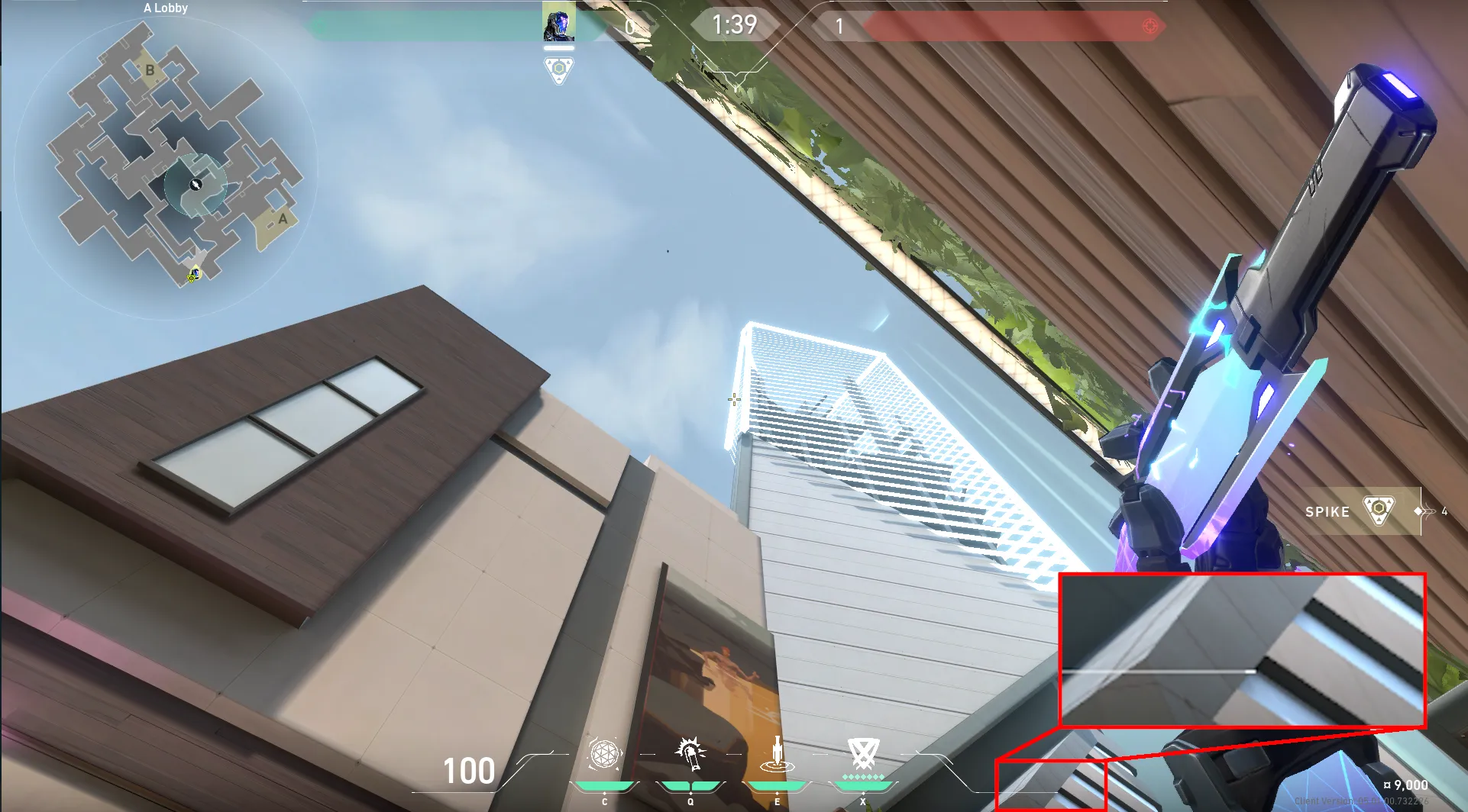 KAY/O Zero_Point on Split Attack Site A — step 2 of 3: Aim — line up the shot