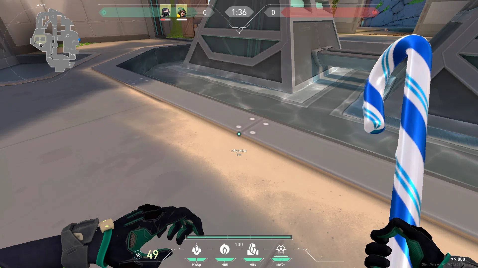 Viper Snake Bite on Breeze Defense Site B — step 1 of 3: Position — where to stand