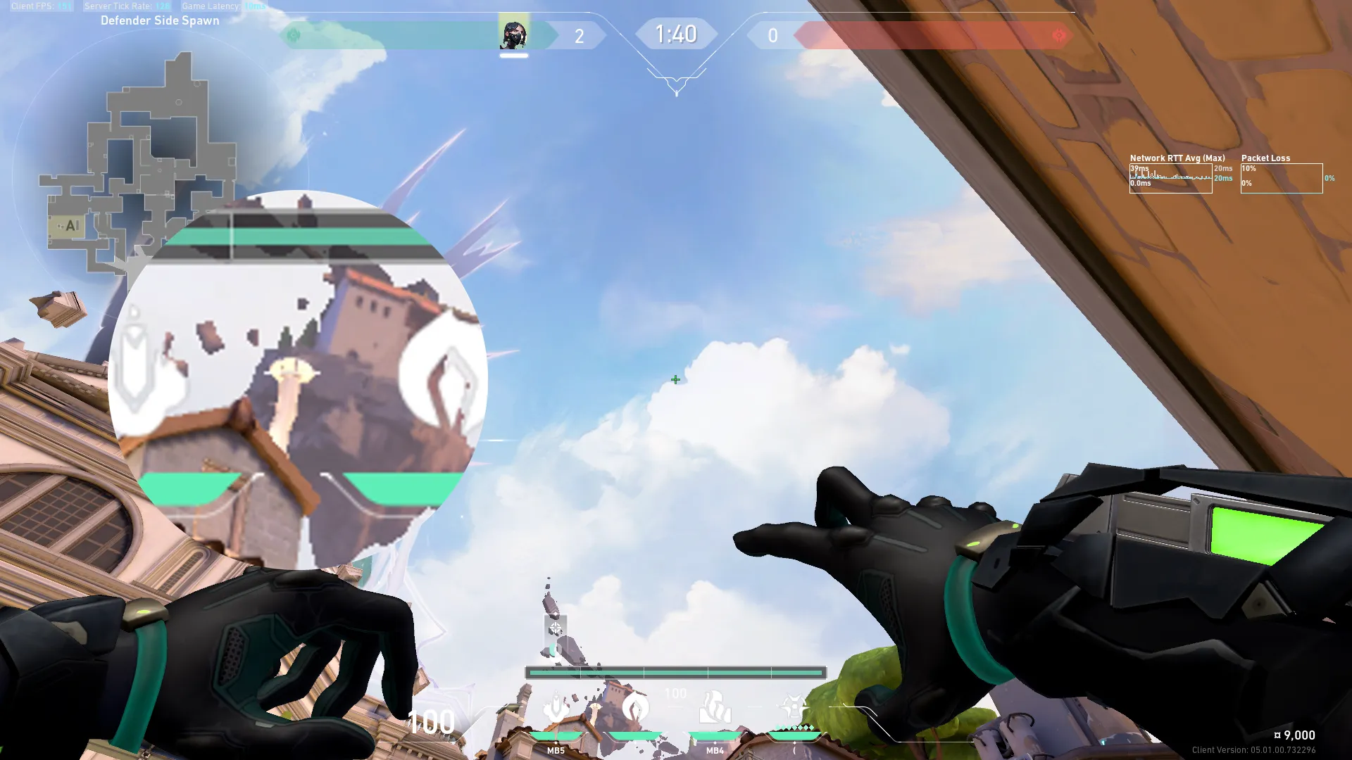 Viper Snake Bite on Ascent Defense Site A — step 2 of 3: Aim — line up the shot