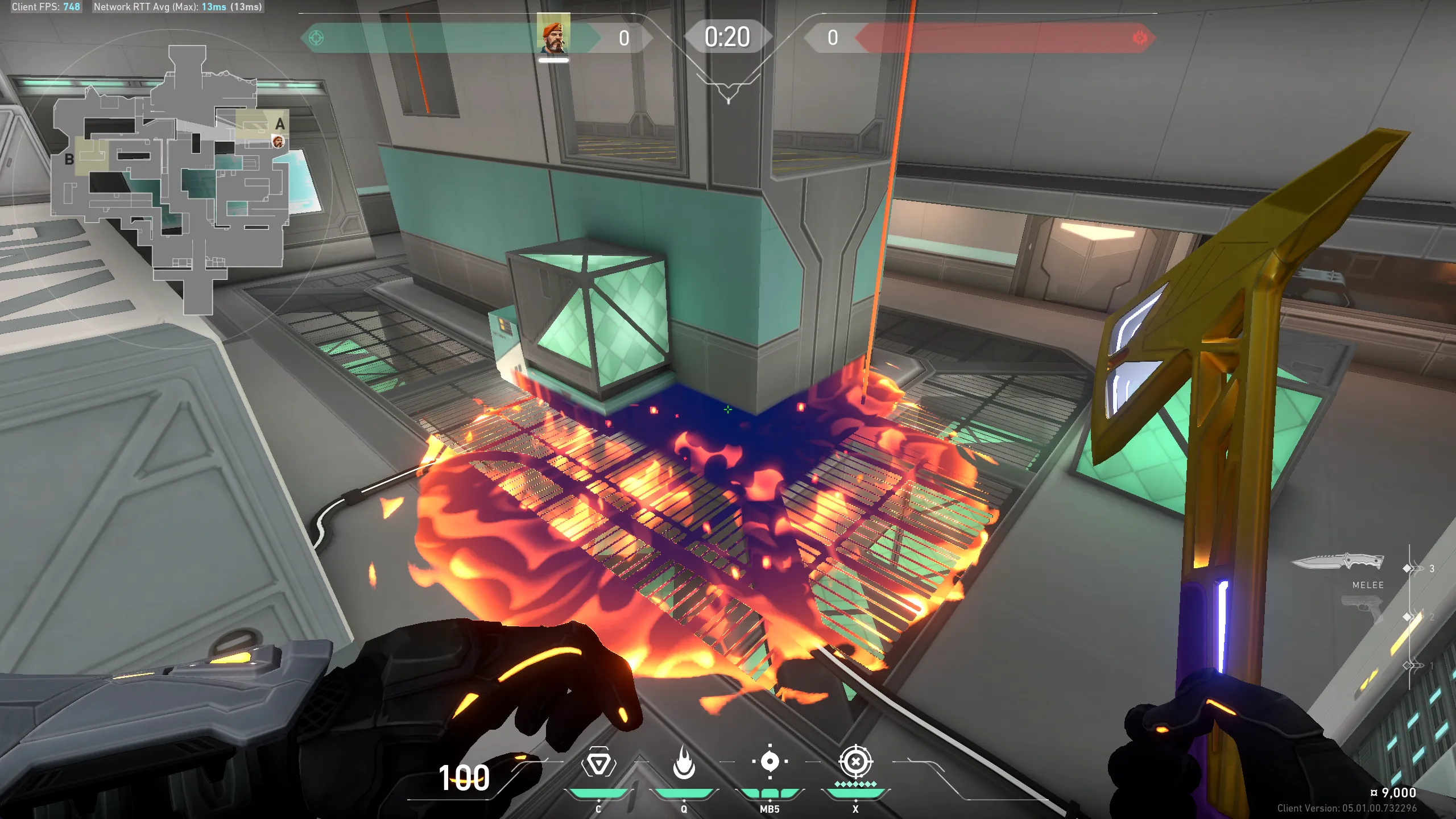 Brimstone Incendiary on Icebox Attack Site A — step 4 of 4: Result