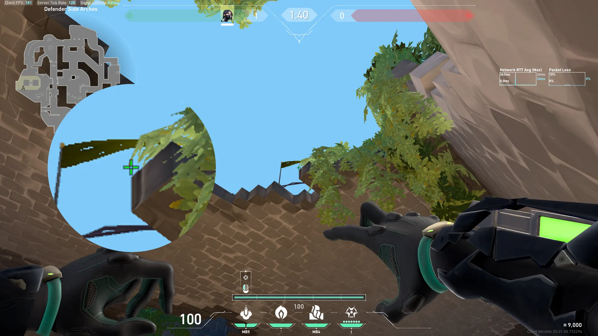 Viper Snake Bite on Breeze Defense Site B — step 2 of 3: Aim — line up the shot
