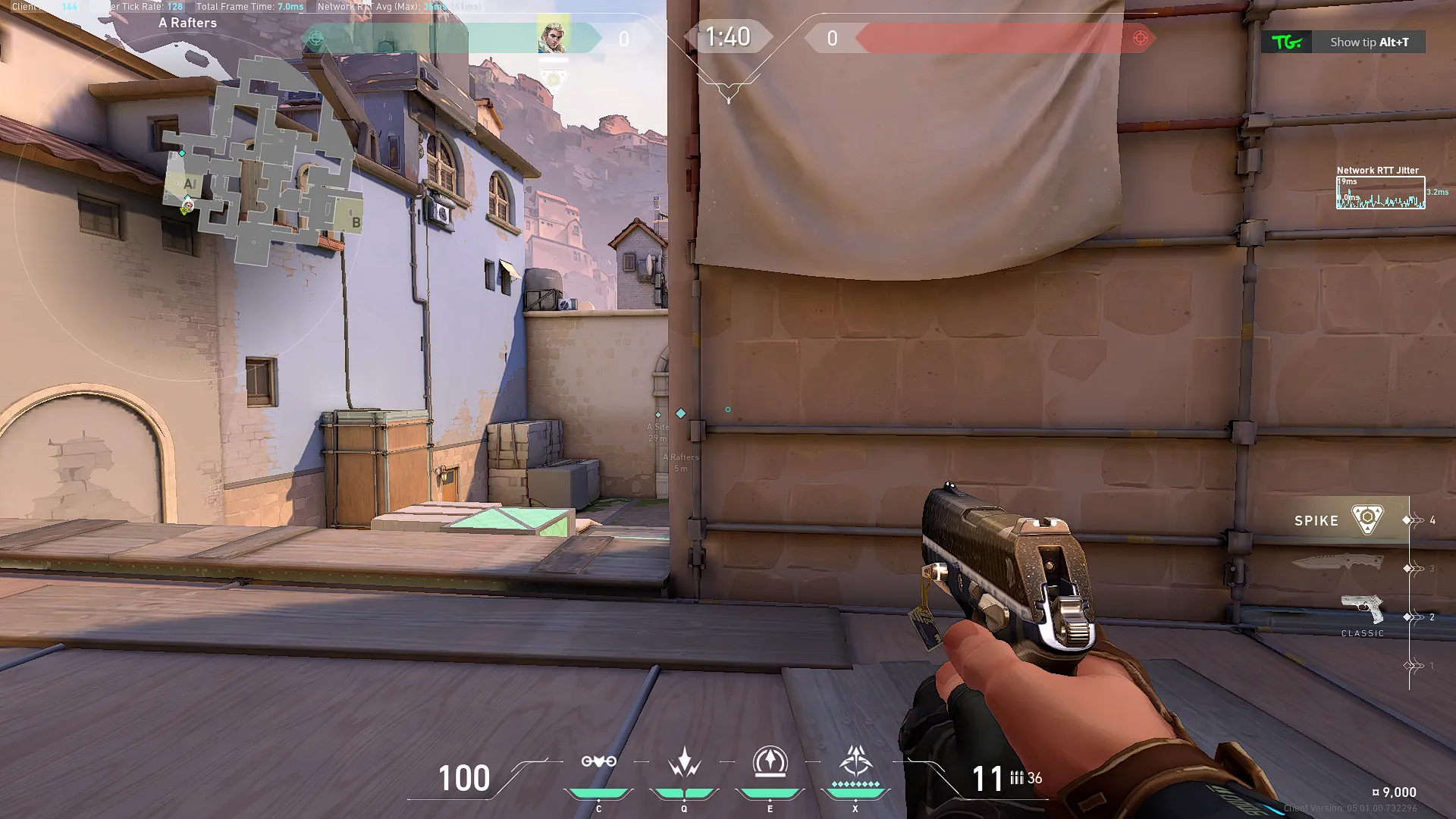 Sova Shock Bolt on Ascent Defense Site A — step 1 of 4: Position — where to stand