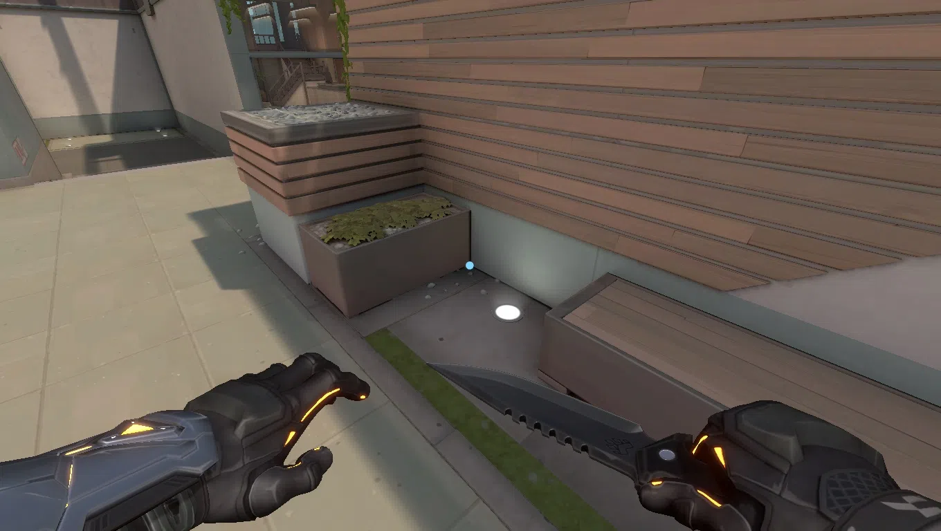 Brimstone Incendiary on Split Attack Site A — step 1 of 3: Position — where to stand