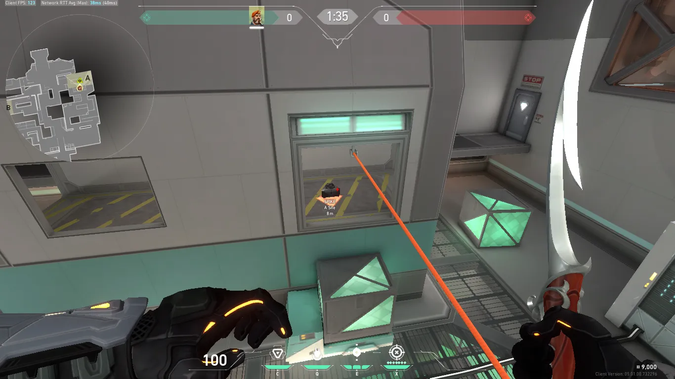 Brimstone Incendiary on Icebox Attack Site A — step 1 of 4: Position — where to stand