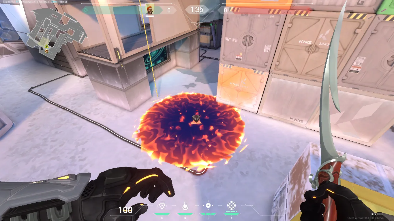 Brimstone Incendiary on Icebox Defense Site B — step 4 of 4: Result