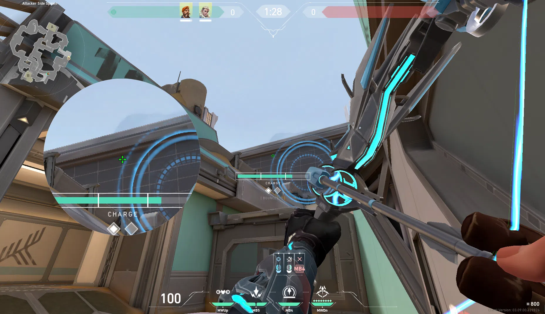 Sova Recon Bolt on Fracture Attack Site A — step 2 of 3: Aim — line up the shot