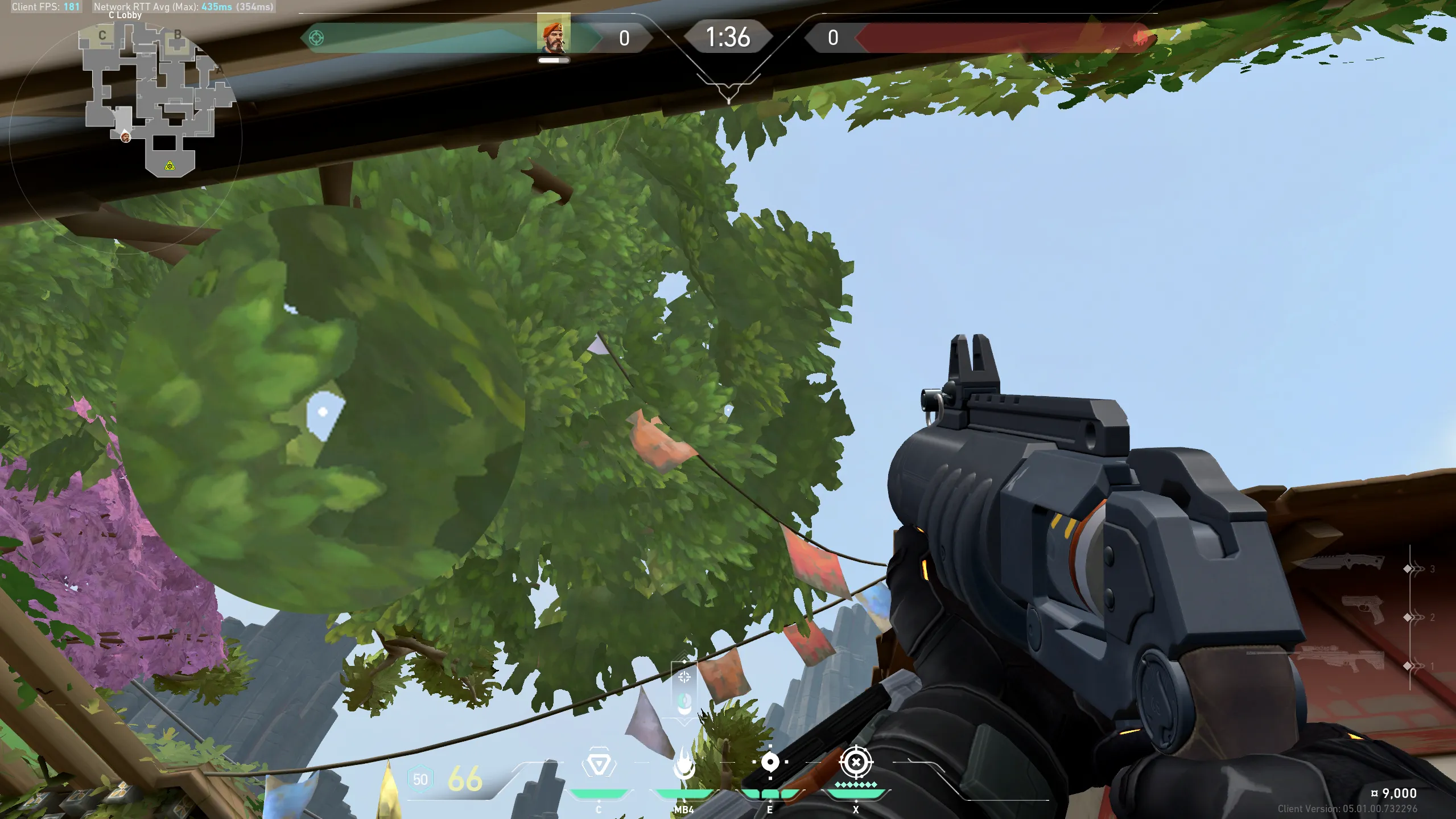 Brimstone Incendiary on Haven Attack Site C — step 3 of 4: Aim — line up the shot