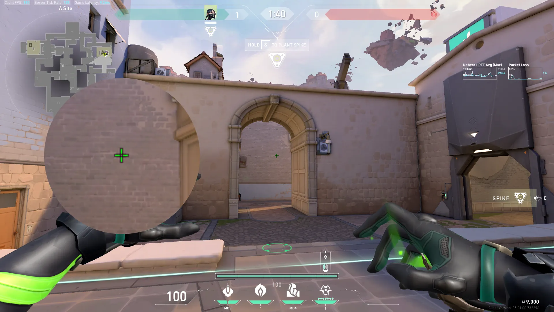 Viper Snake Bite on Ascent Defense Site A — step 3 of 11: Aim — line up the shot