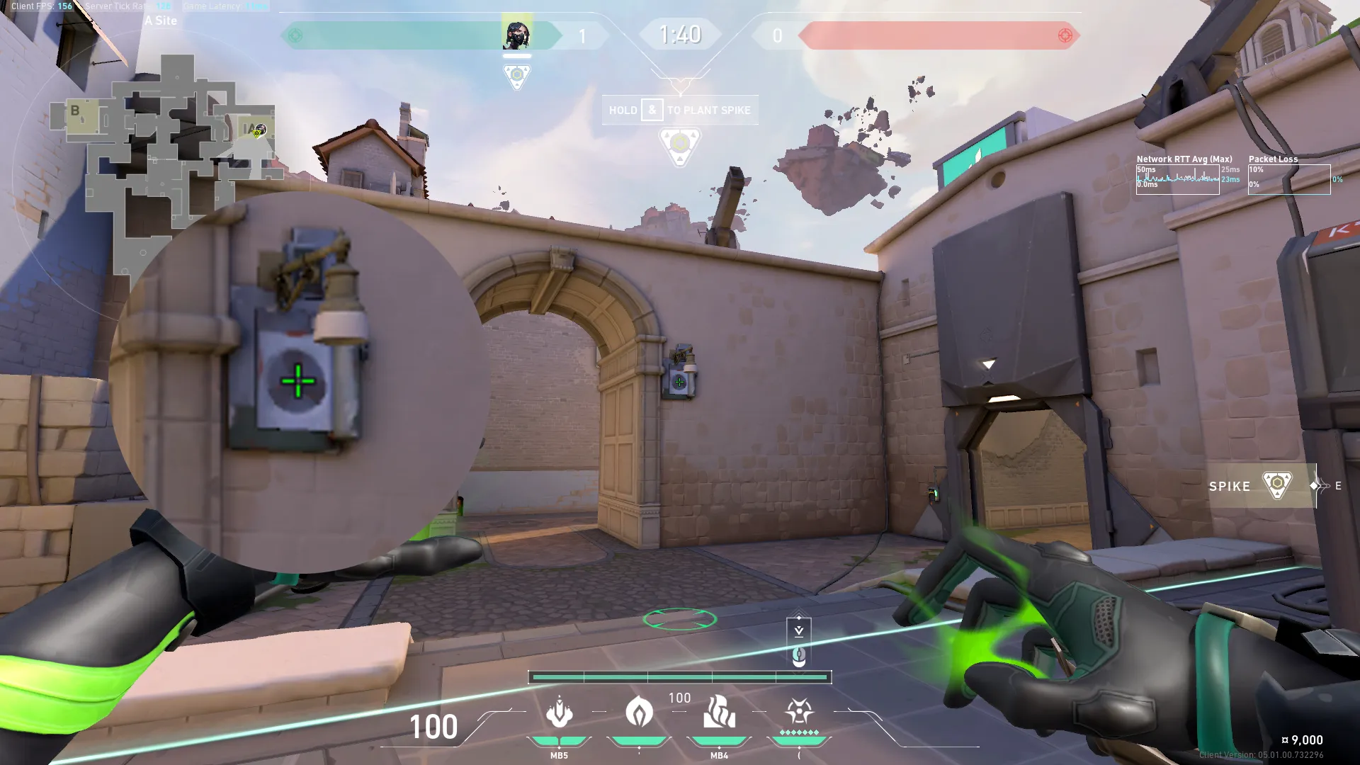 Viper Snake Bite on Ascent Defense Site A — step 5 of 11: Aim — line up the shot