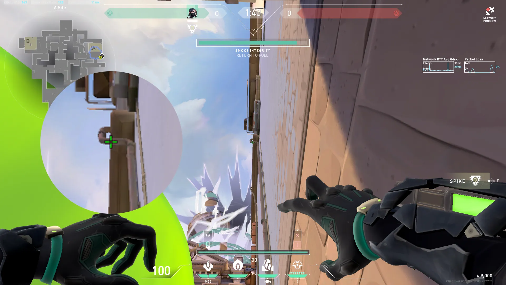 Viper Snake Bite on Ascent Defense Site A — step 8 of 11: Aim — line up the shot