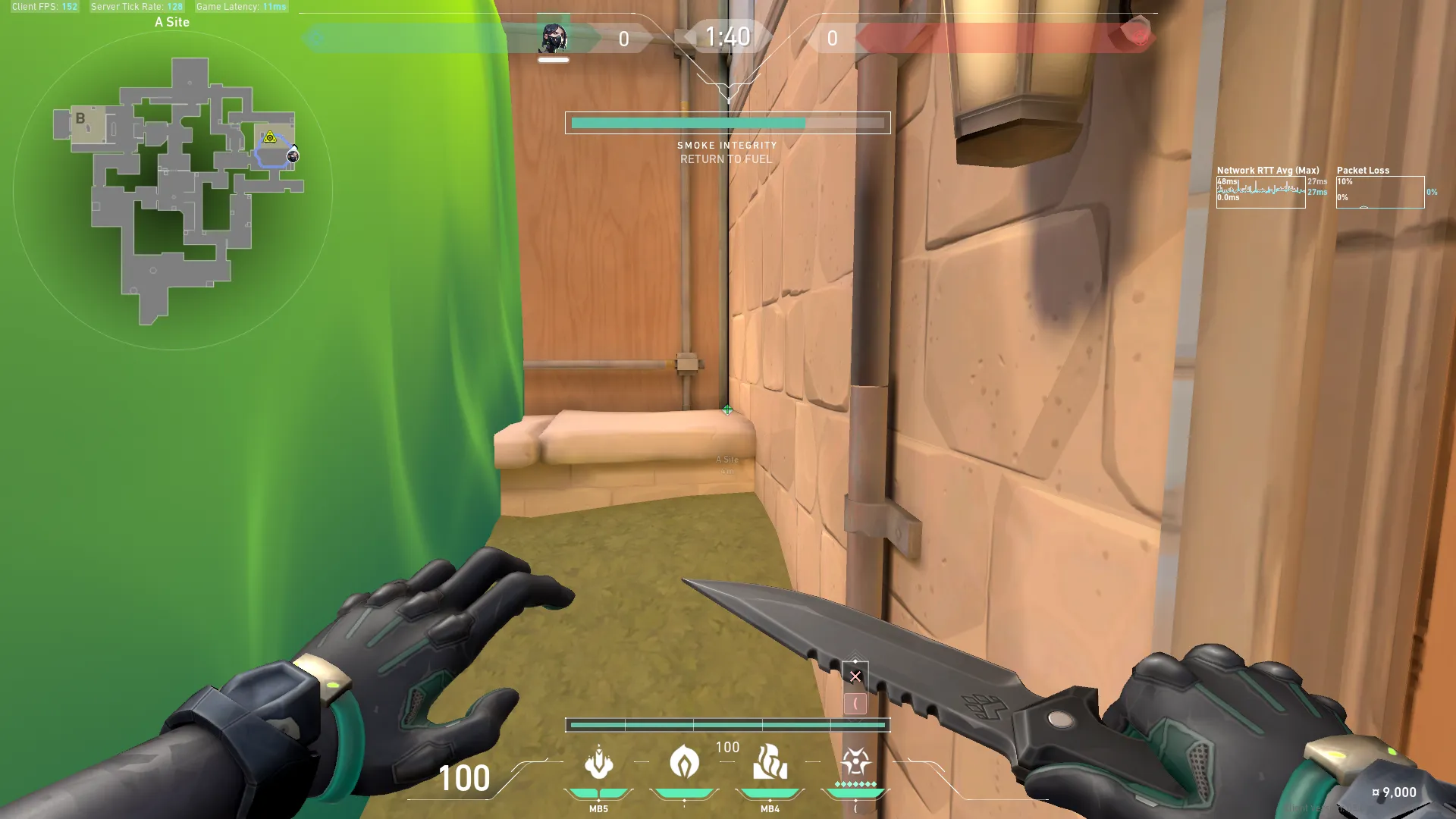 Viper Snake Bite on Ascent Defense Site A — step 9 of 11: Aim — line up the shot