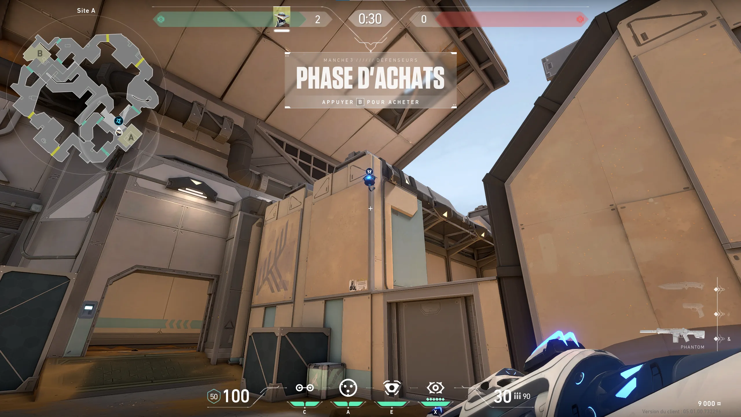 Cypher Spycam on Fracture Defense Site A — step 2 of 3: Aim — line up the shot