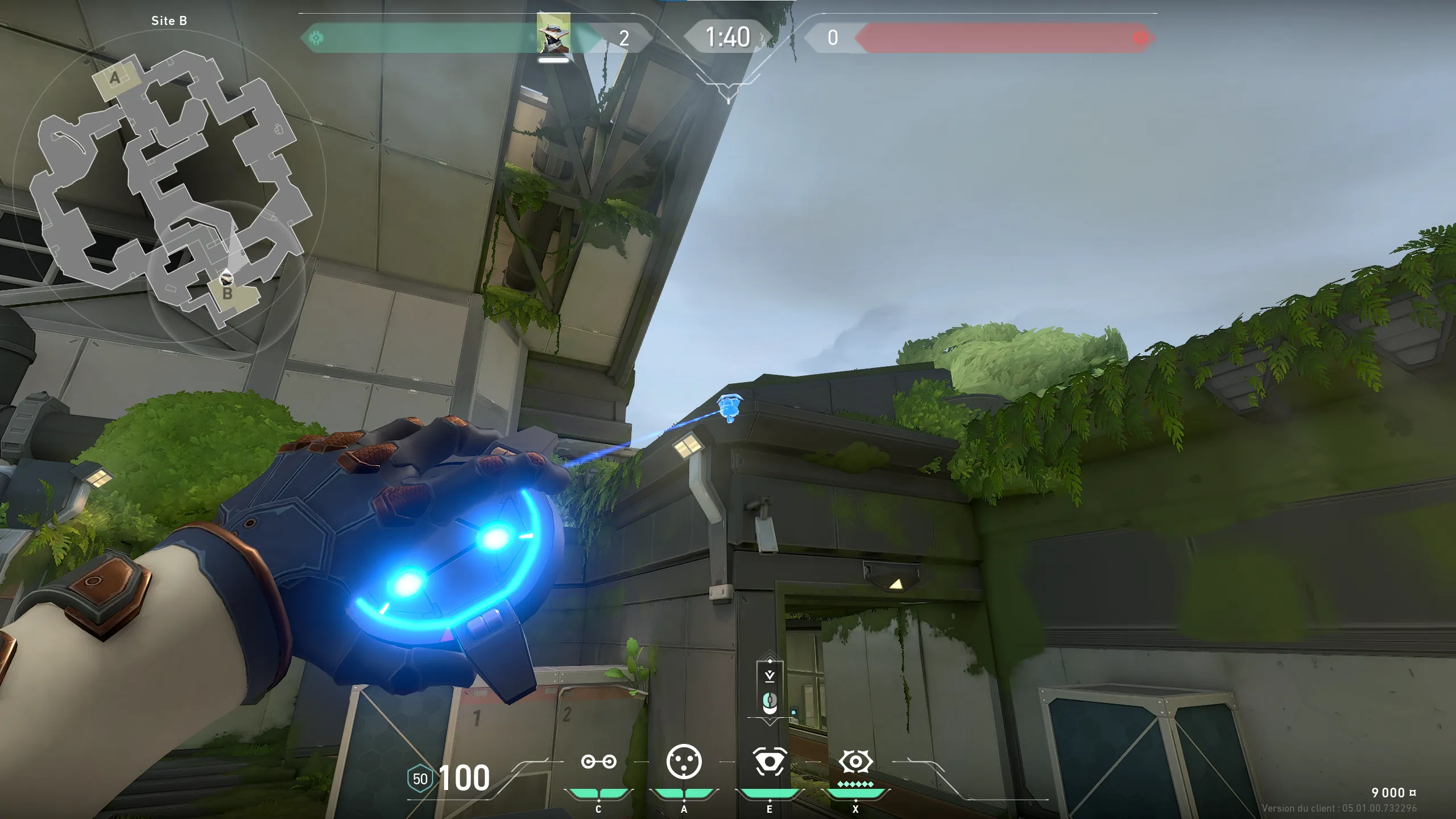 Cypher Spycam on Fracture Defense Site B — step 3 of 4: Aim — line up the shot