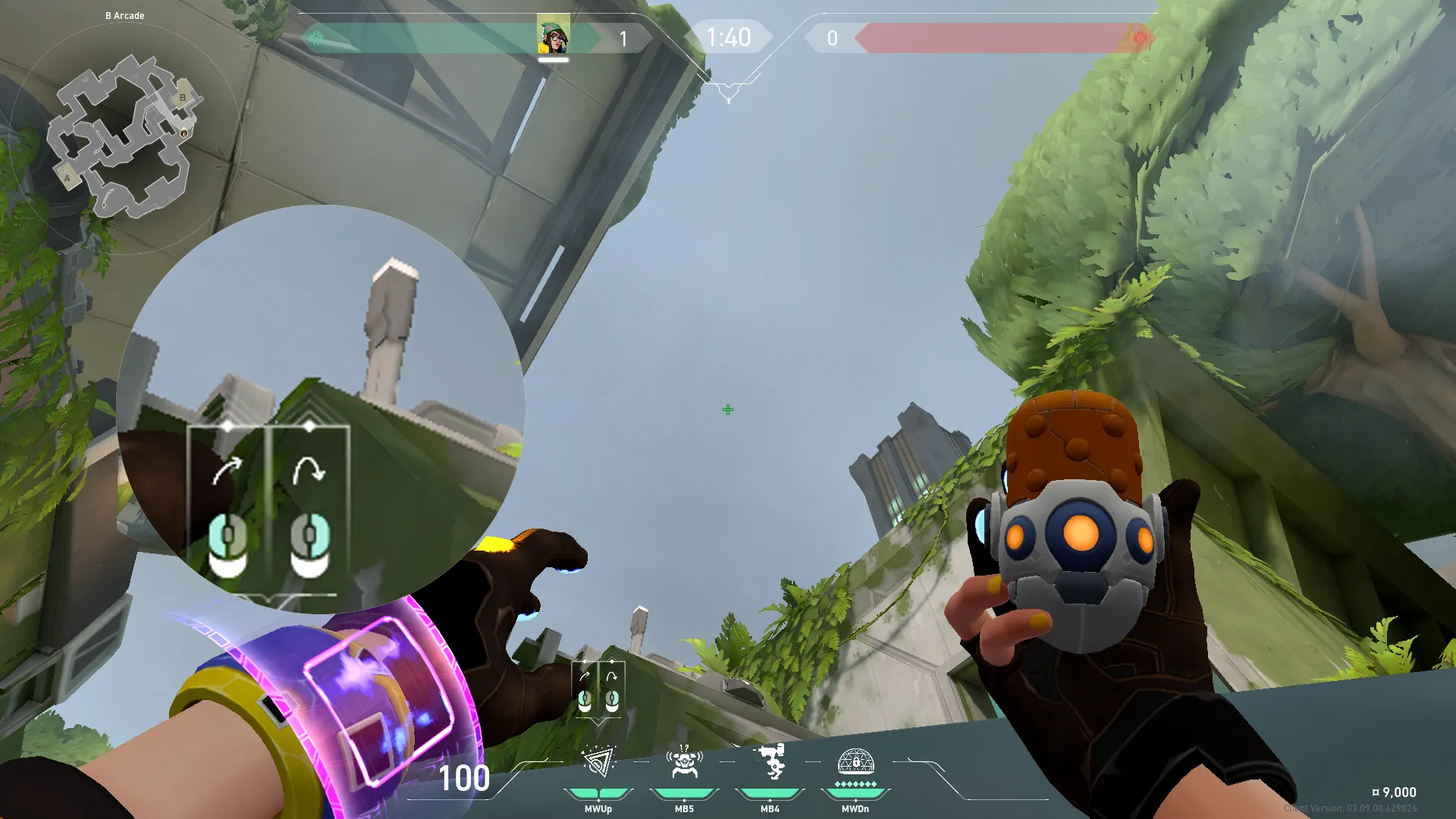 Killjoy Nanoswarm on Fracture Attack Site B — step 2 of 3: Aim — line up the shot