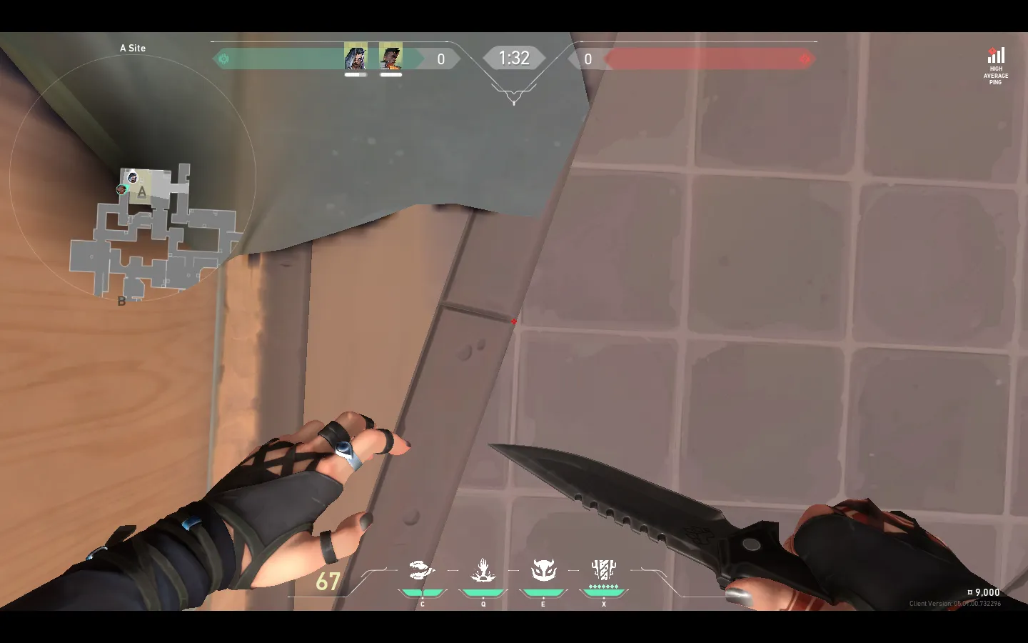 Fade Seize on Ascent Defense Site A — step 2 of 4: Aim — line up the shot